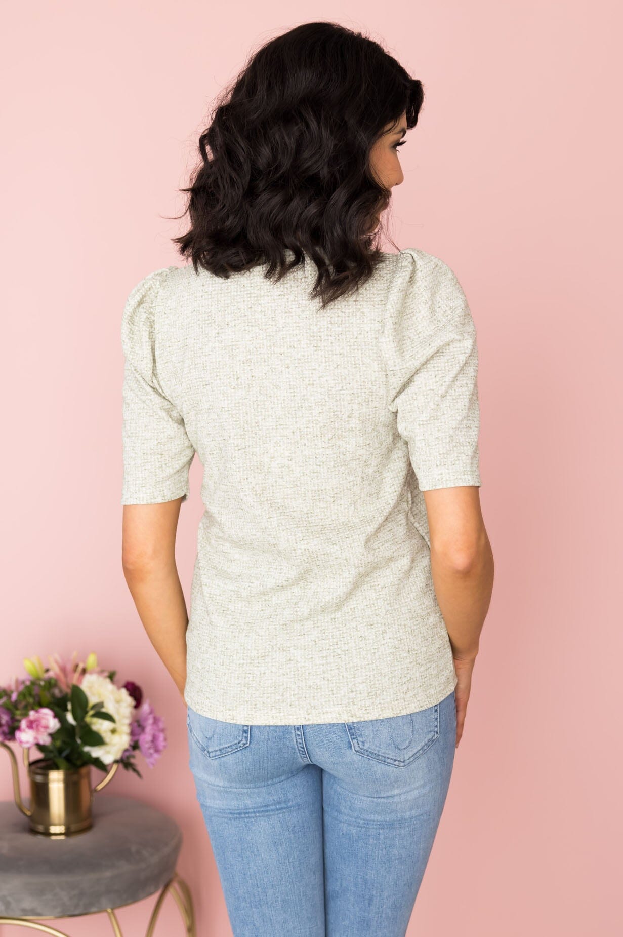 Meant To Be Puff Sleeve Blouse Modest Dresses vendor-unknown