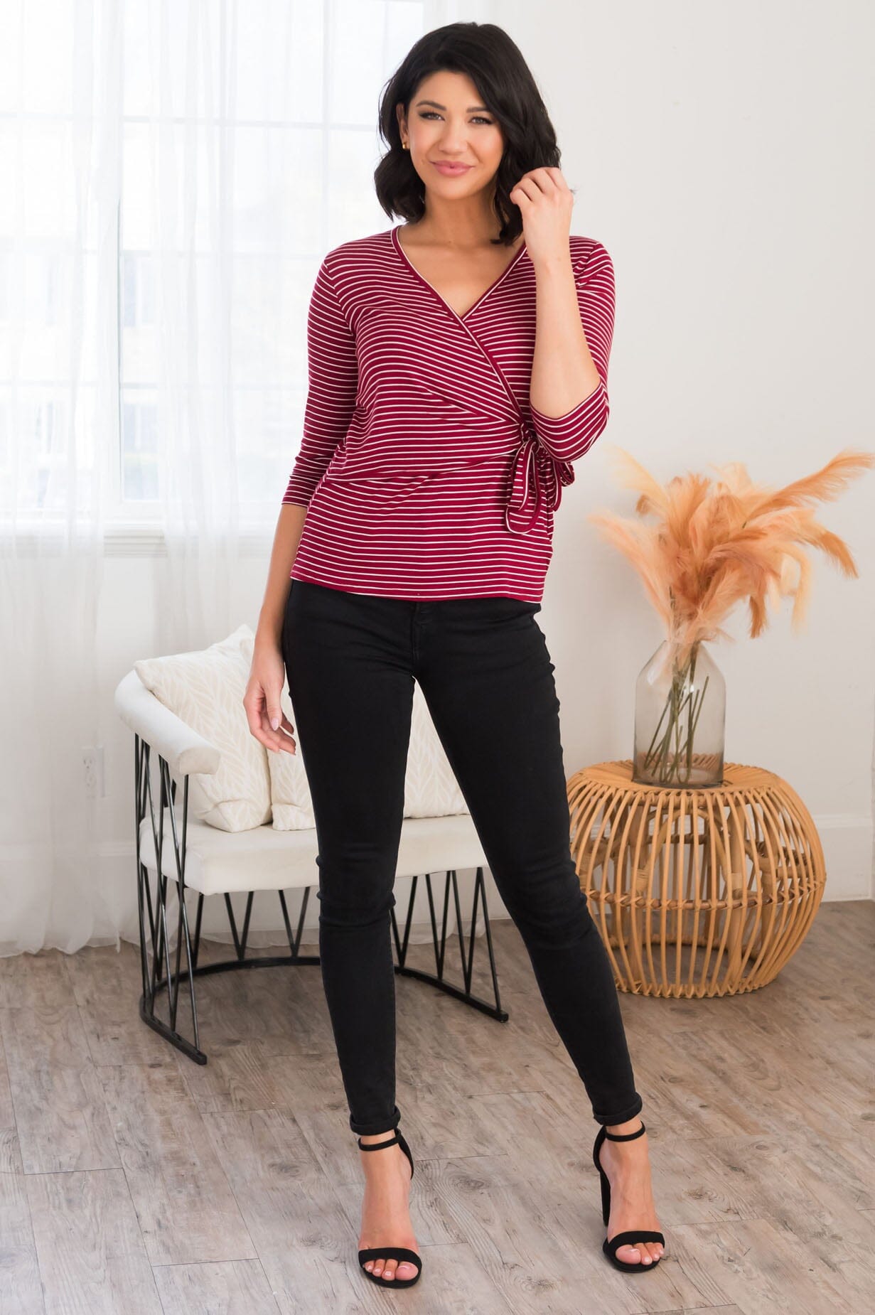 Stripes Are Always A Hit Modest Blouse Modest Dresses vendor-unknown