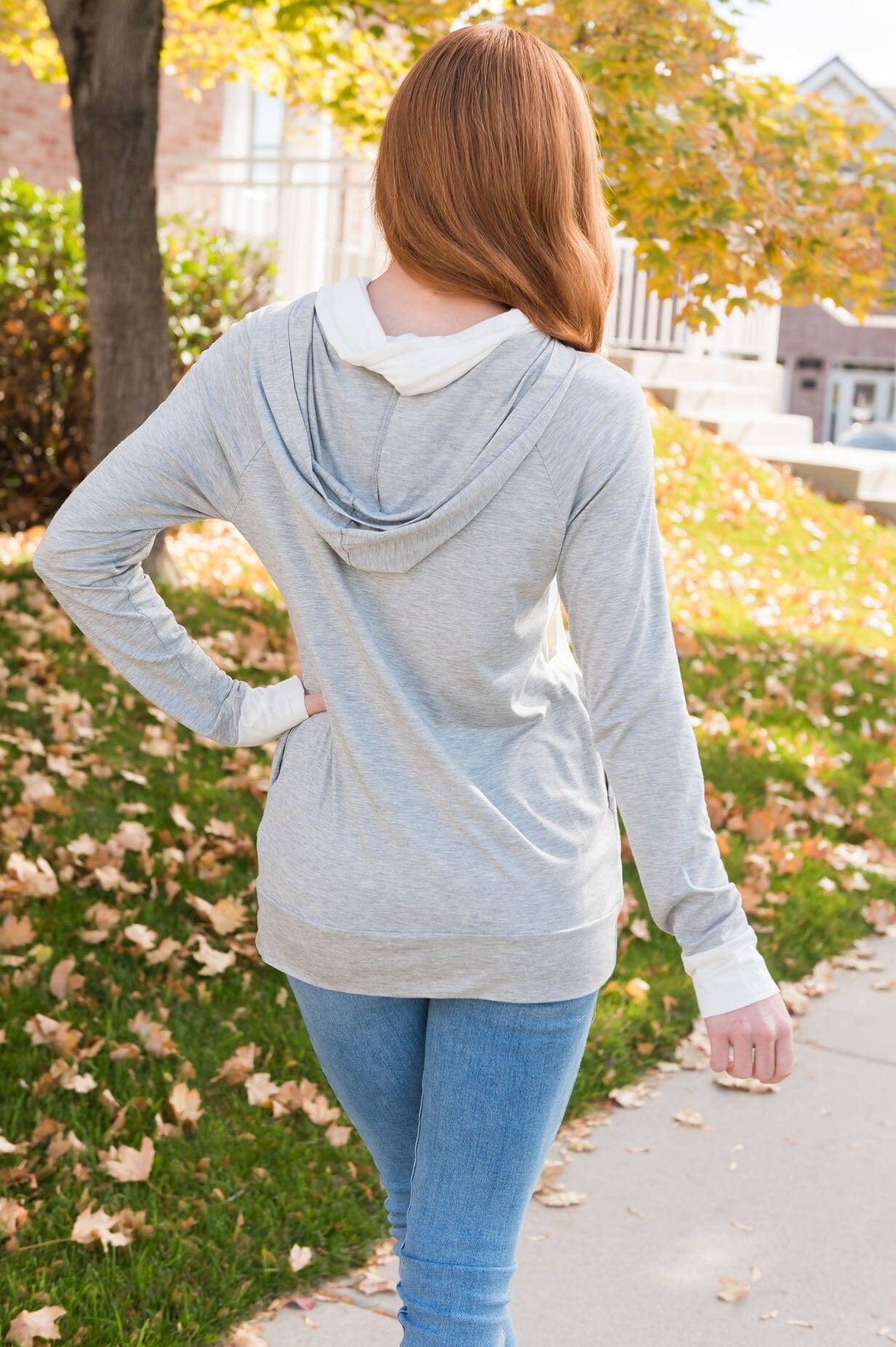 Great Abundance Modest Lightweight Hoodie Tops vendor-unknown