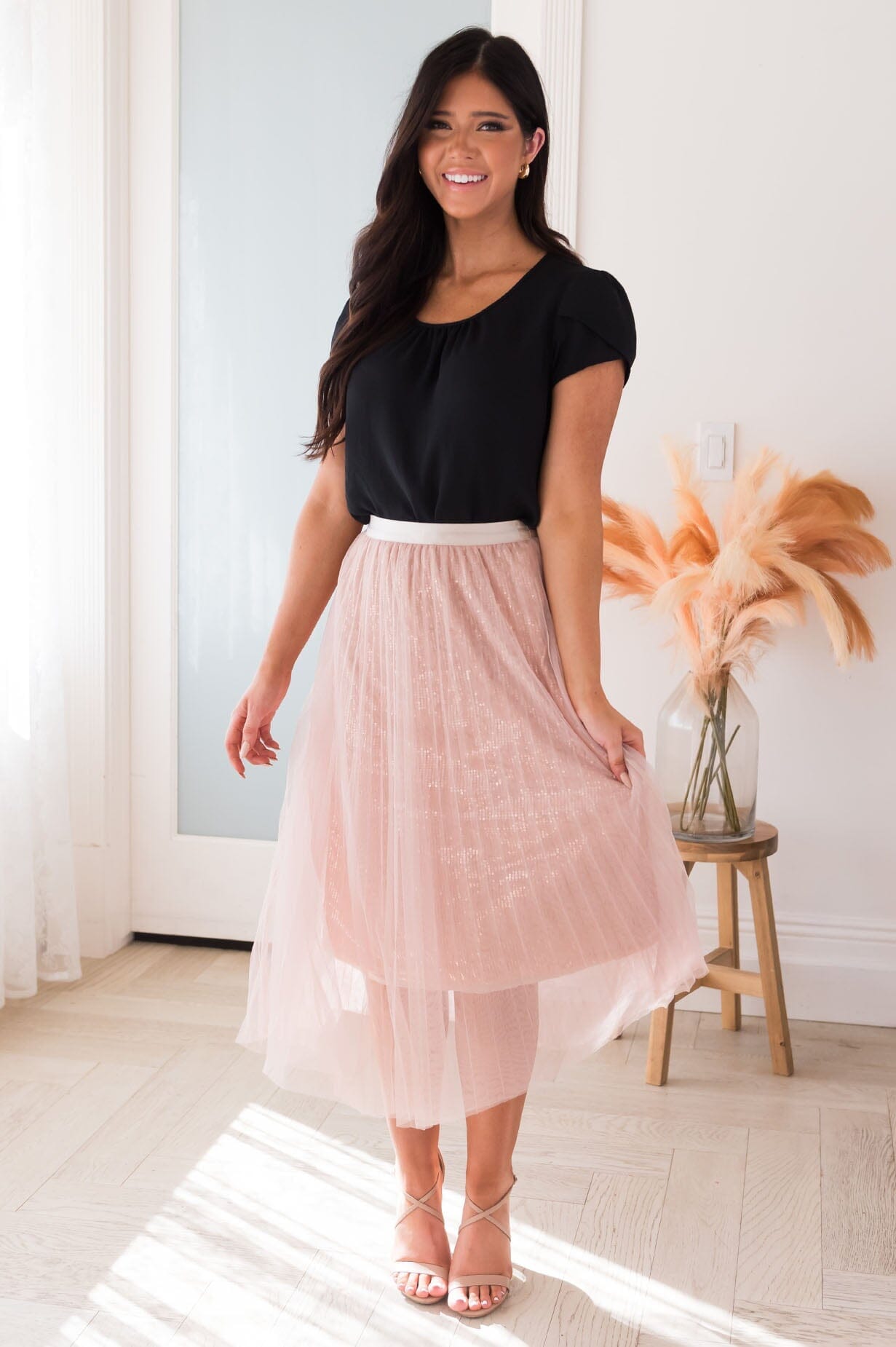 Bold & Beautiful Modest Tulle Skirt Skirts vendor-unknown