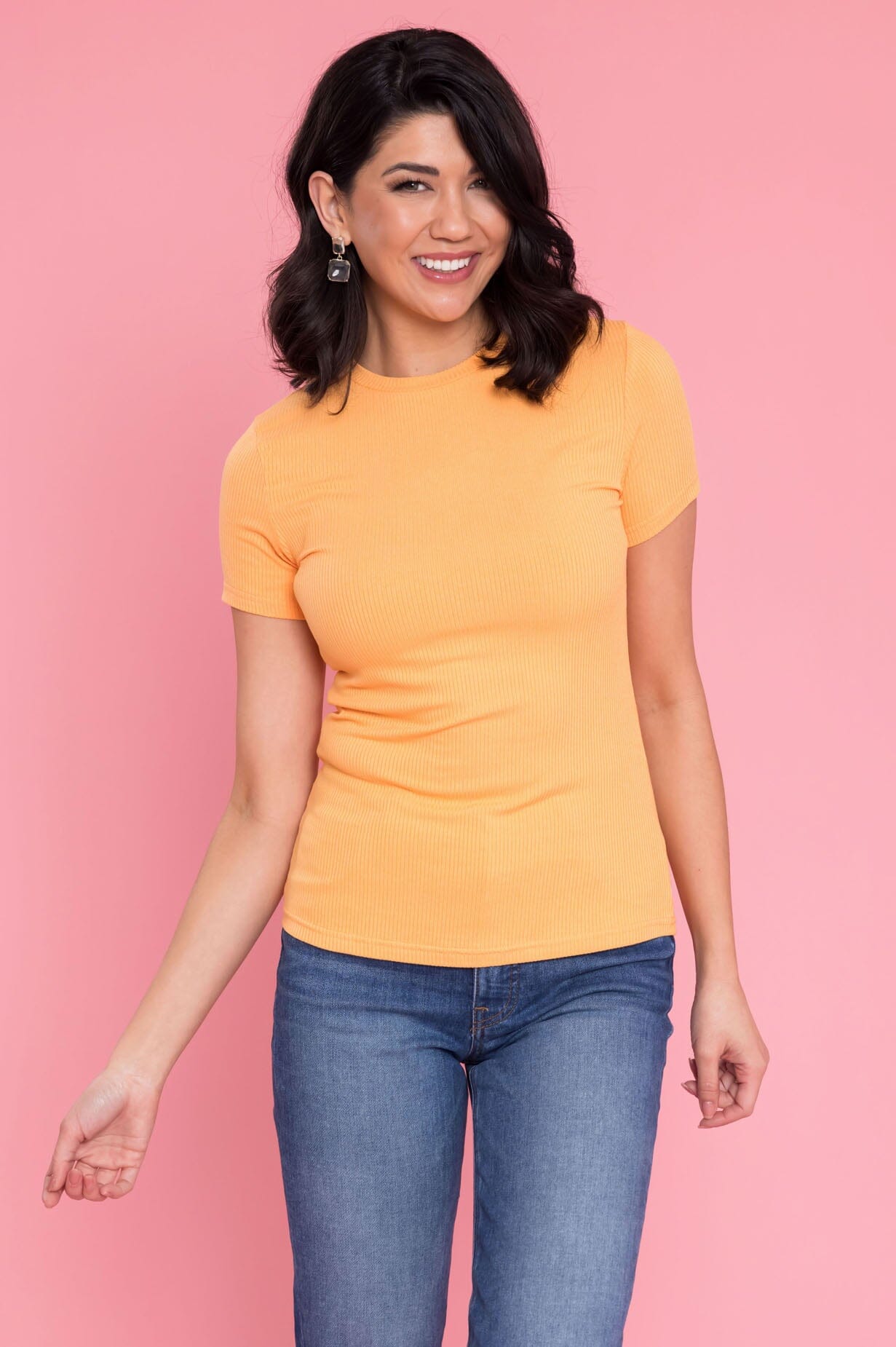 Ever So Lovely Ribbed Top Tops vendor-unknown