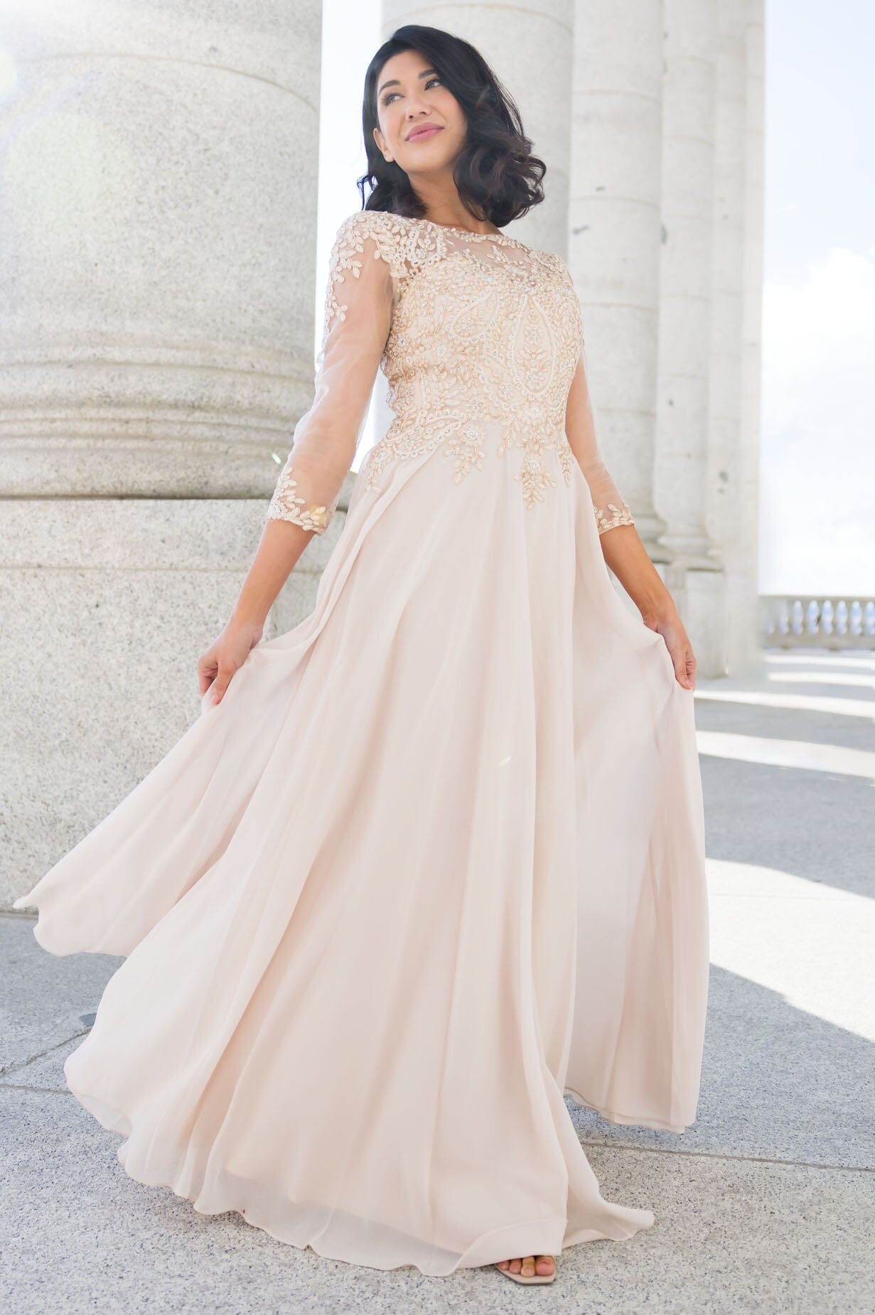 The Aurora Modest Dresses vendor-unknown