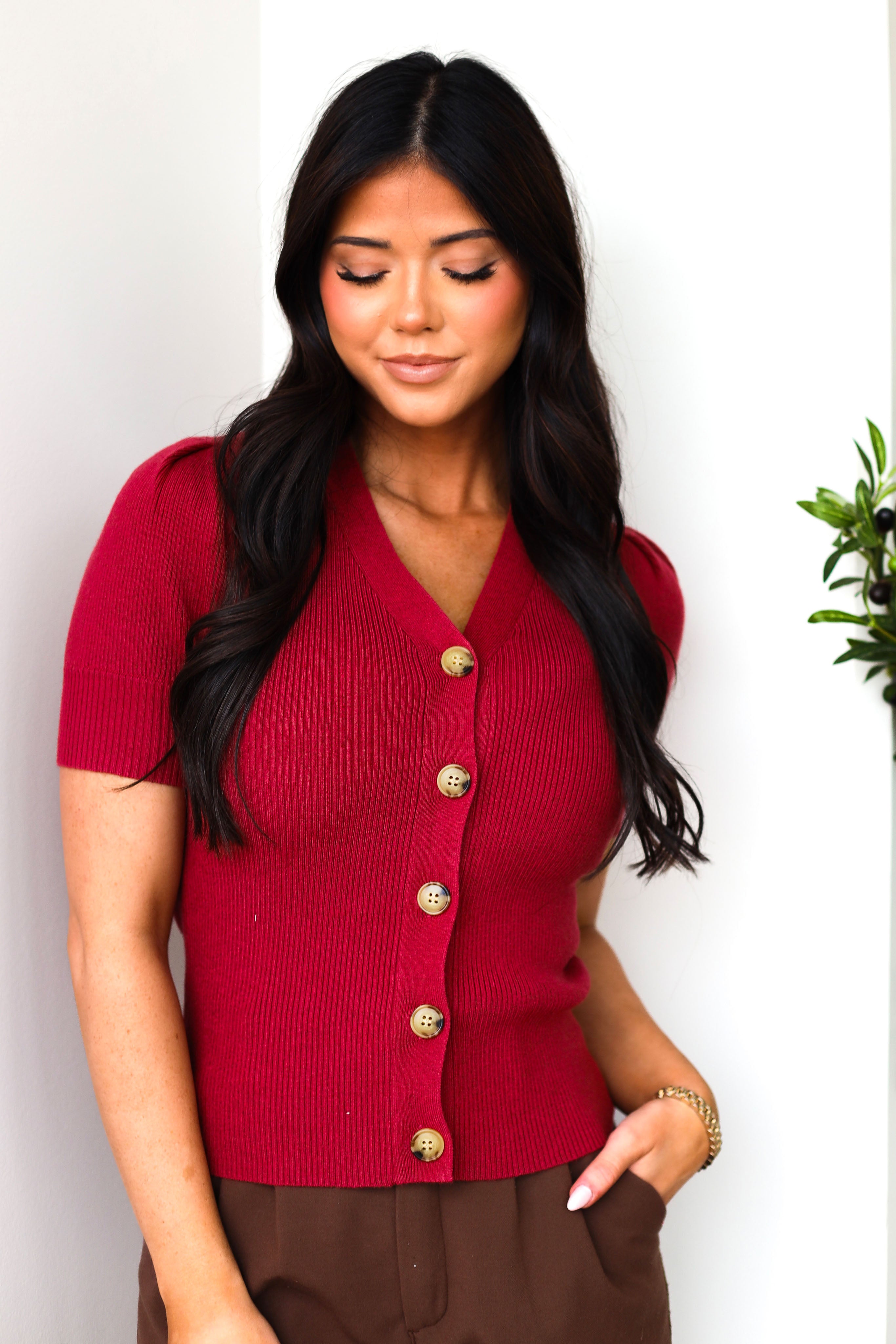 She's A Charmer Button Front Cardi