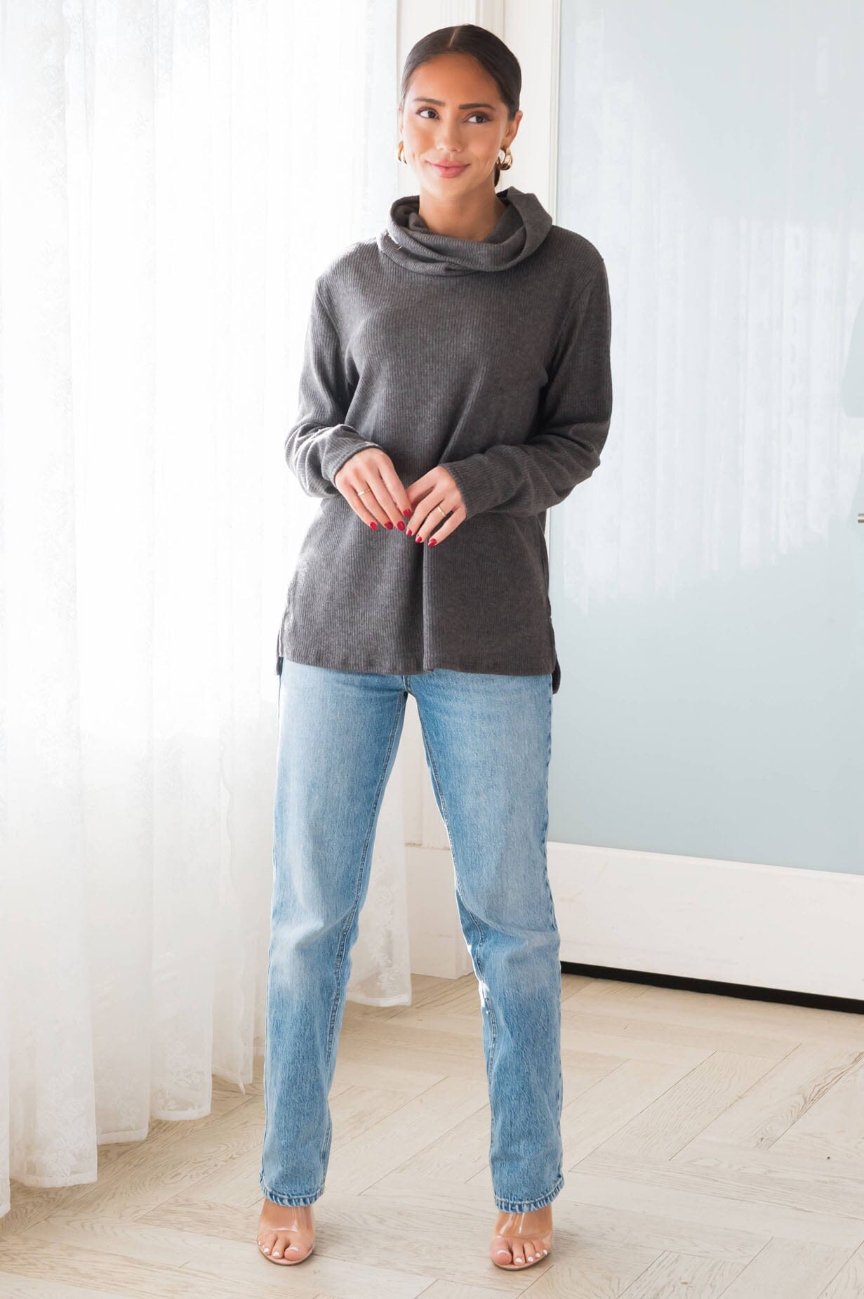 Searching For Love Modest Sweater Tops vendor-unknown