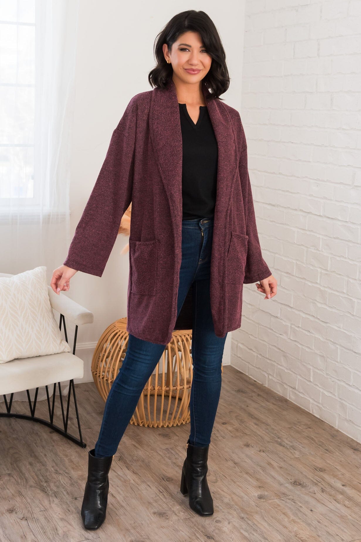 Focusing On Gratitude Modest Jacket Modest Dresses vendor-unknown