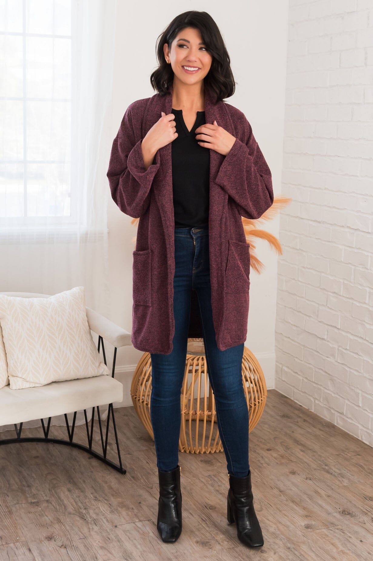 Focusing On Gratitude Modest Jacket Modest Dresses vendor-unknown