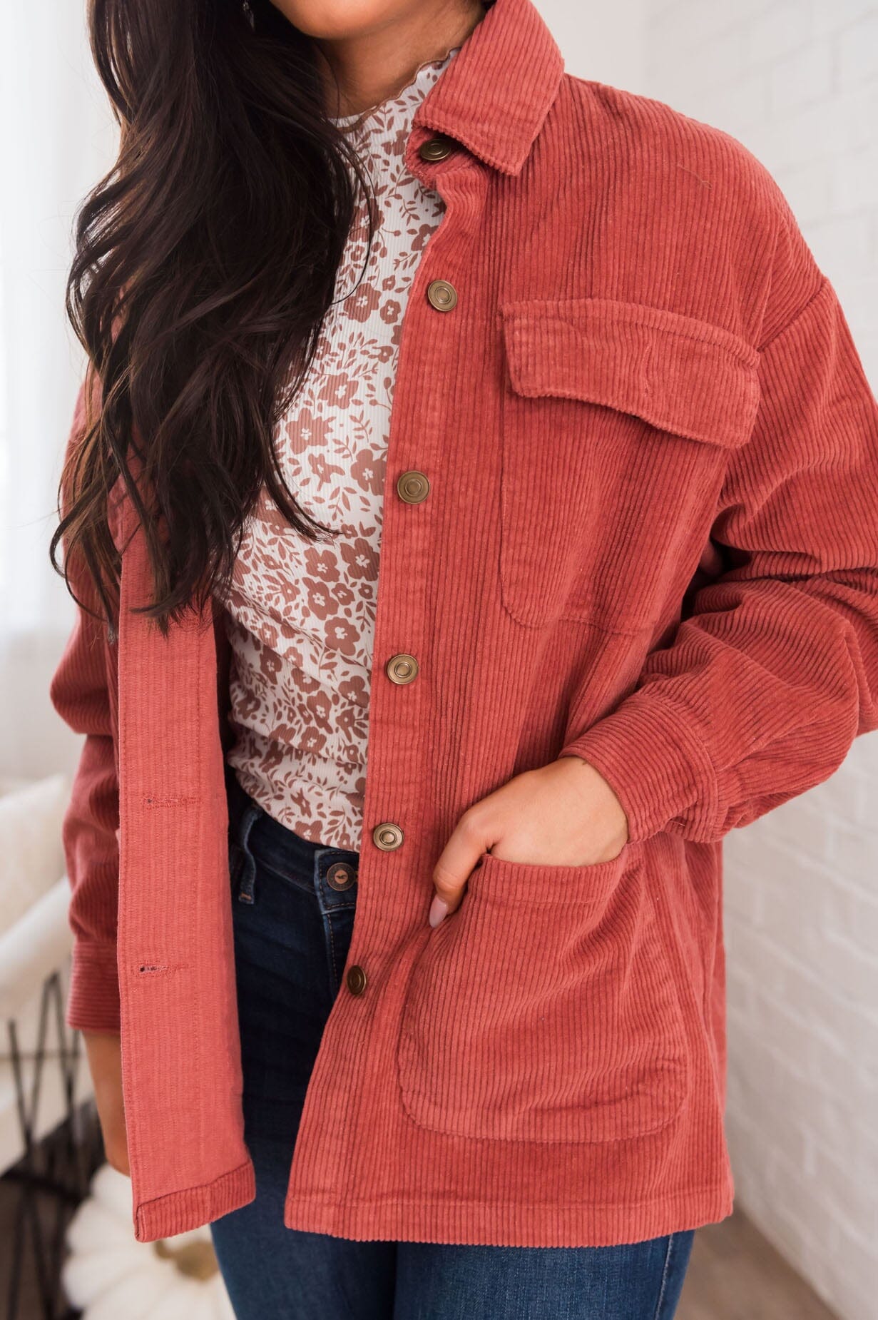 Prepared For Anything Modest Shacket Modest Dresses vendor-unknown