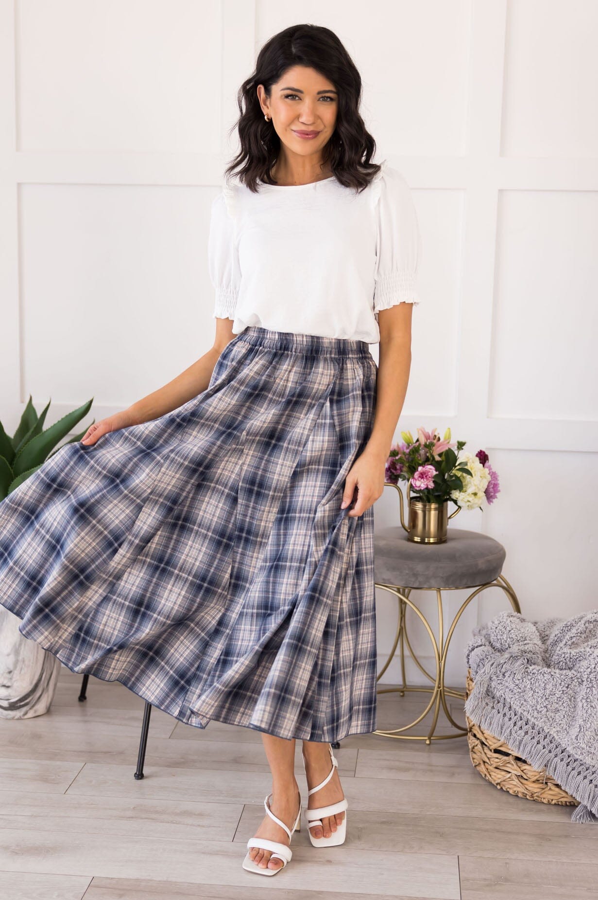 Devoted To You Godet Skirt Skirts vendor-unknown