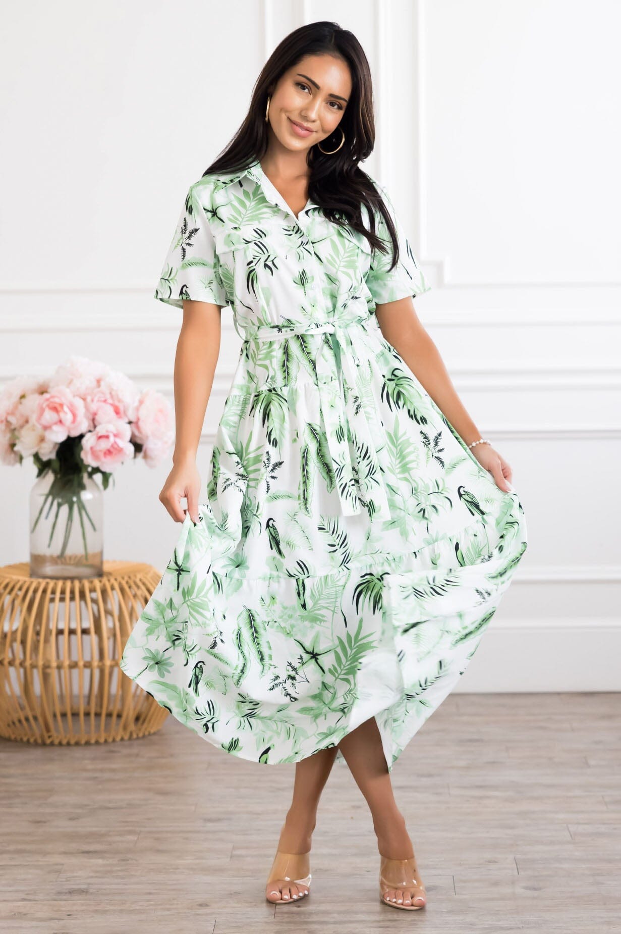 The Laurel Modest Floral Dress