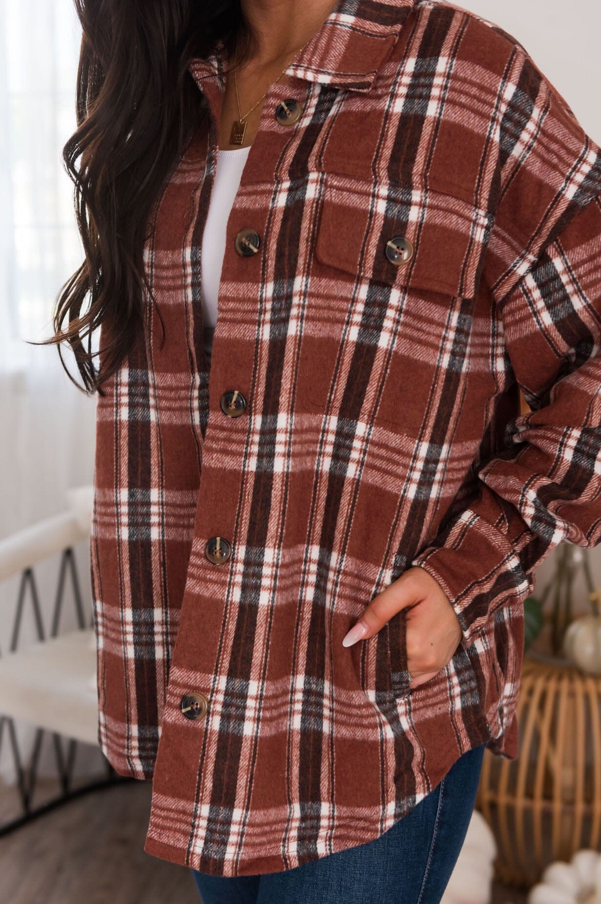 Forever Cozy Modest Plaid Jacket Modest Dresses vendor-unknown