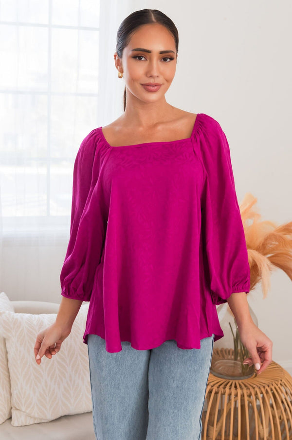 It's All About Timing Modest Blouse