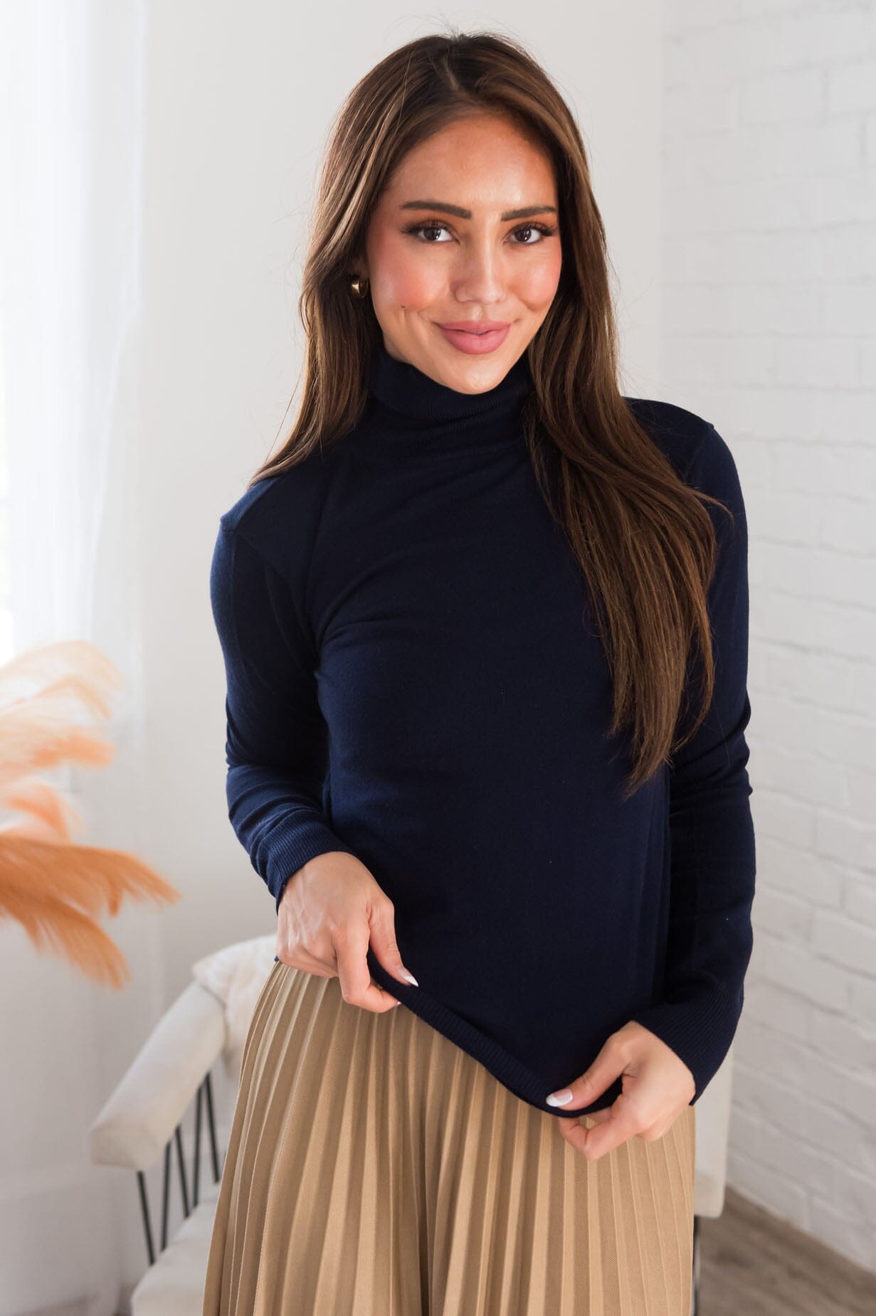 Simply Stunning Modest Turtleneck Sweater NeeSee's Dresses