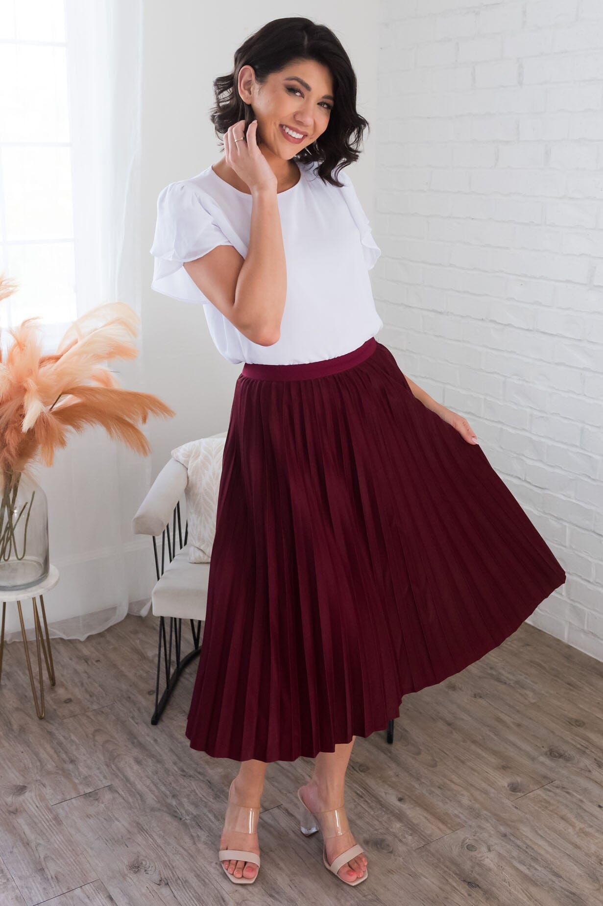 A Perfect Dream Modest Chiffon Top Tops vendor-unknown