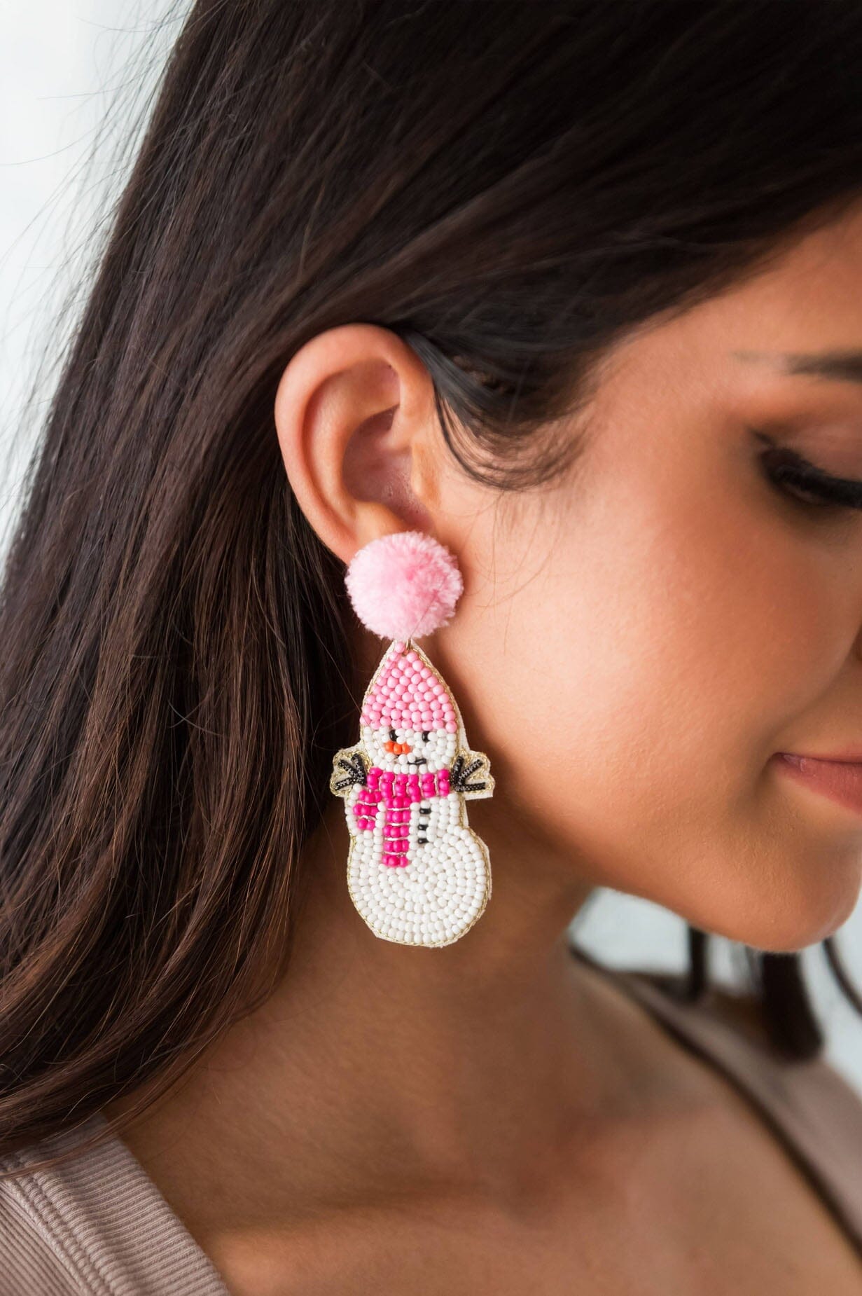 Merry Christmas Snowman Earrings Accessories & Shoes Leto Accessories