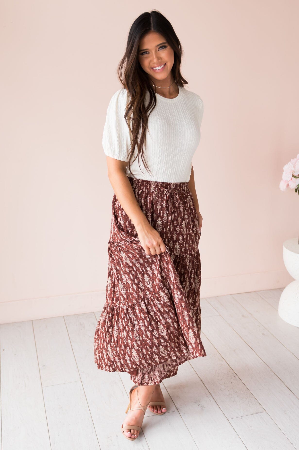 Sunny Days Modest Maxi Skirt Modest Dresses vendor-unknown