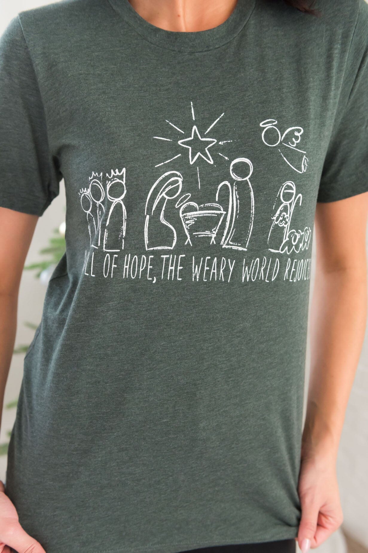The World Rejoices Modest Graphic Tee Modest Dresses vendor-unknown