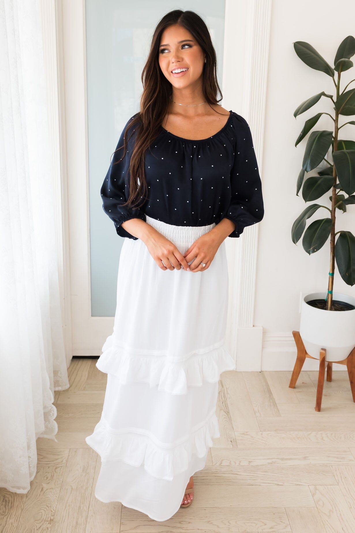 Smiles All Around Modest Skirt Skirts vendor-unknown