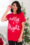 It's All Merry & Bright Modest Graphic Tee Modest Dresses vendor-unknown