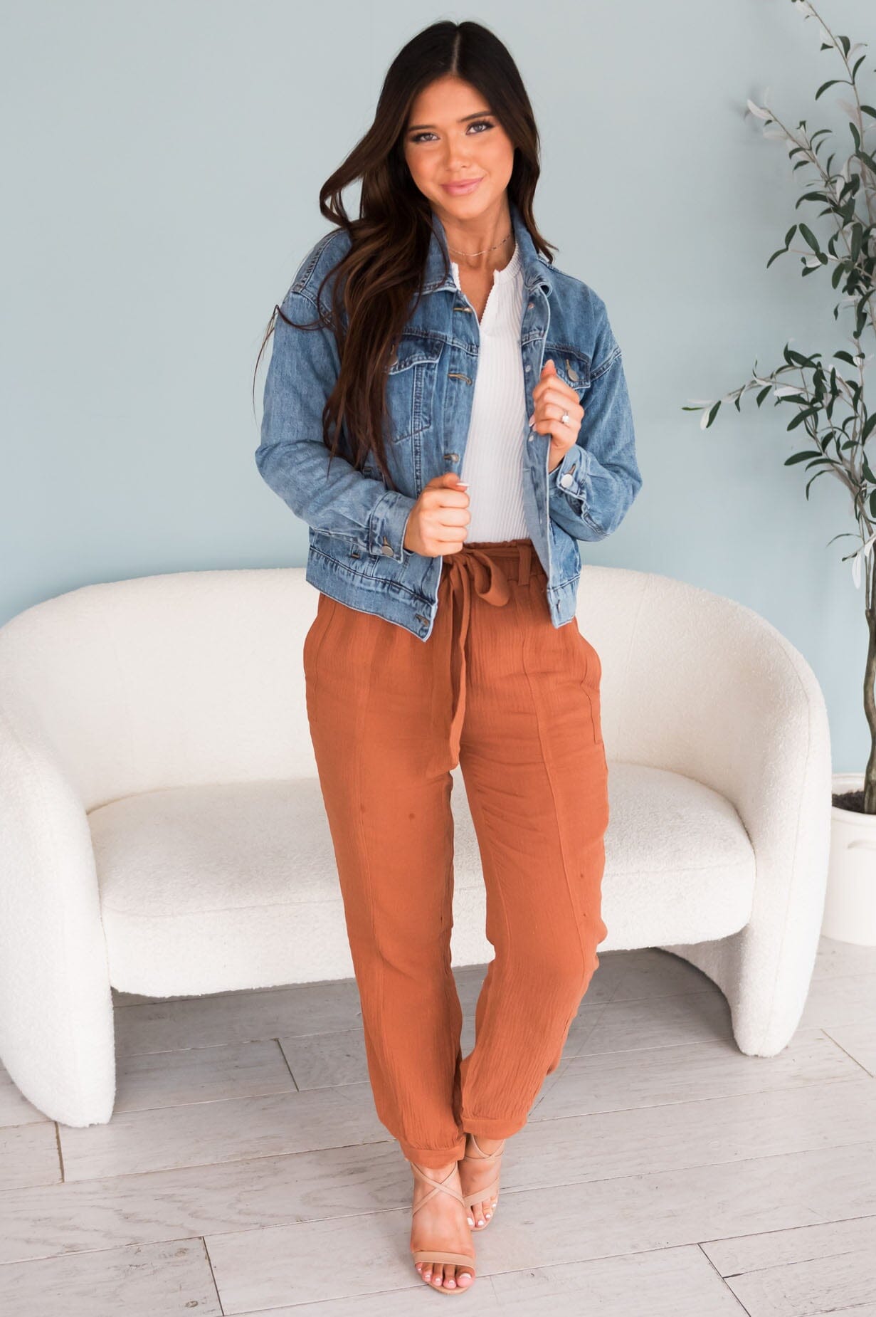 Never Saying Goodbye Modest Denim Jacket Modest Dresses vendor-unknown