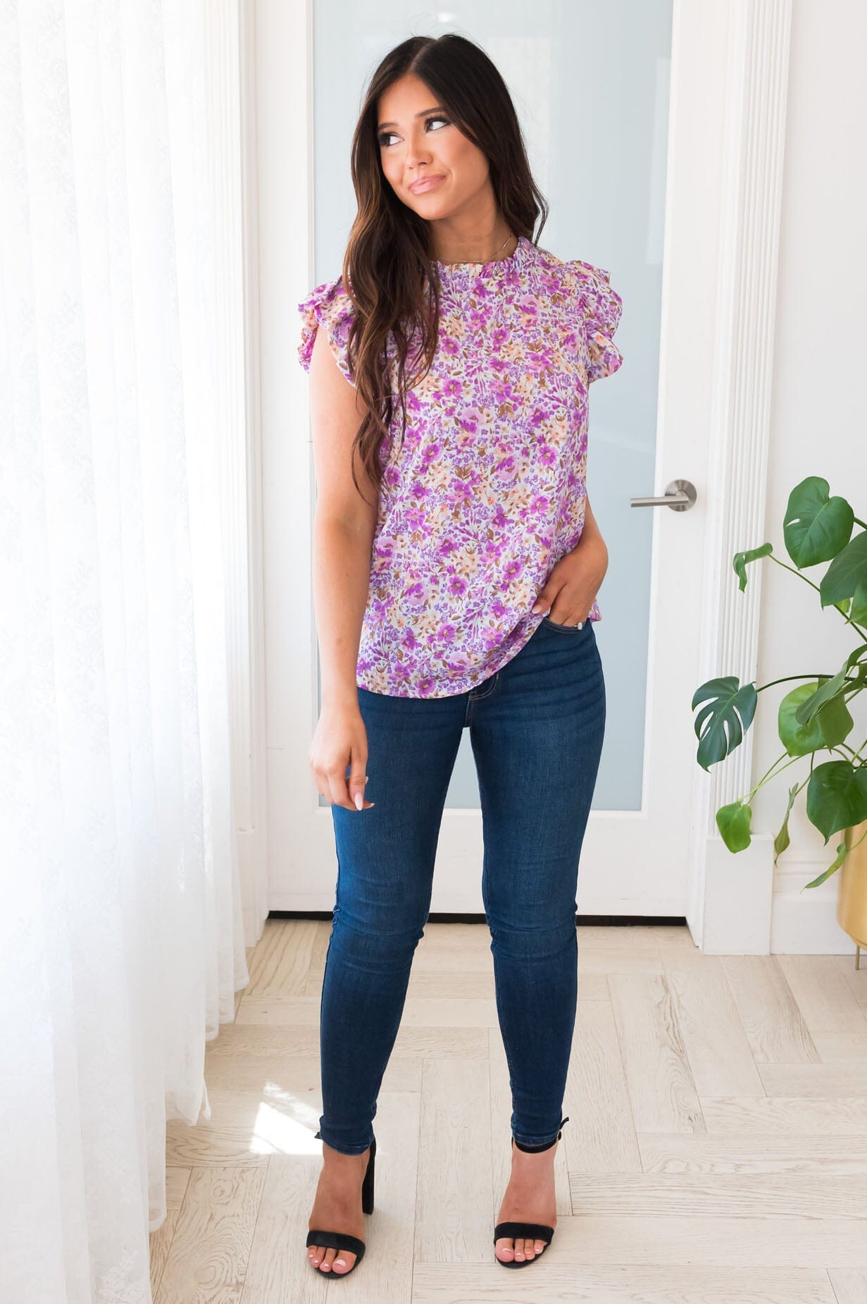 Petals and Ruffles Modest Blouse NeeSee's Dresses