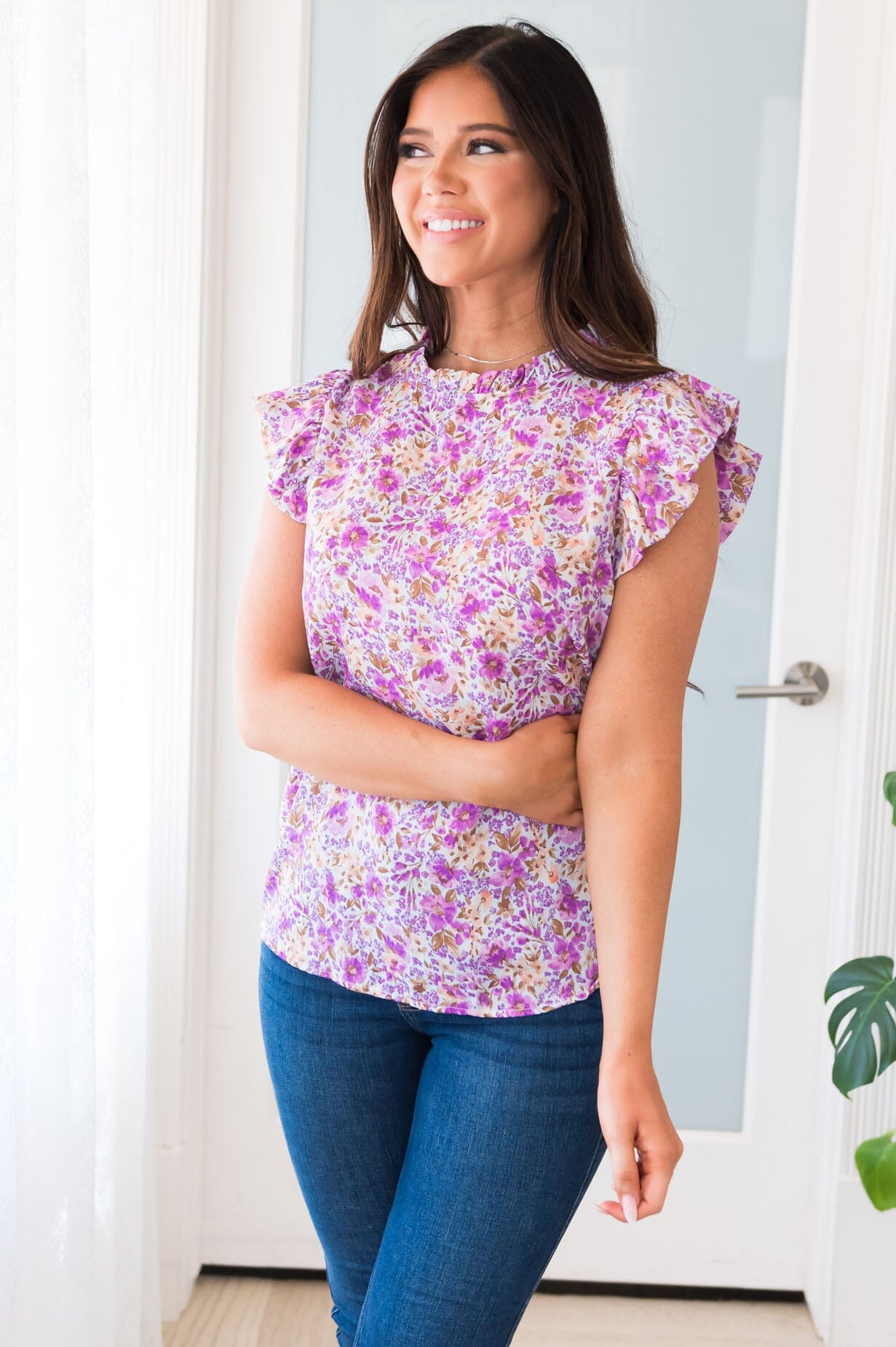 Petals and Ruffles Modest Blouse NeeSee's Dresses