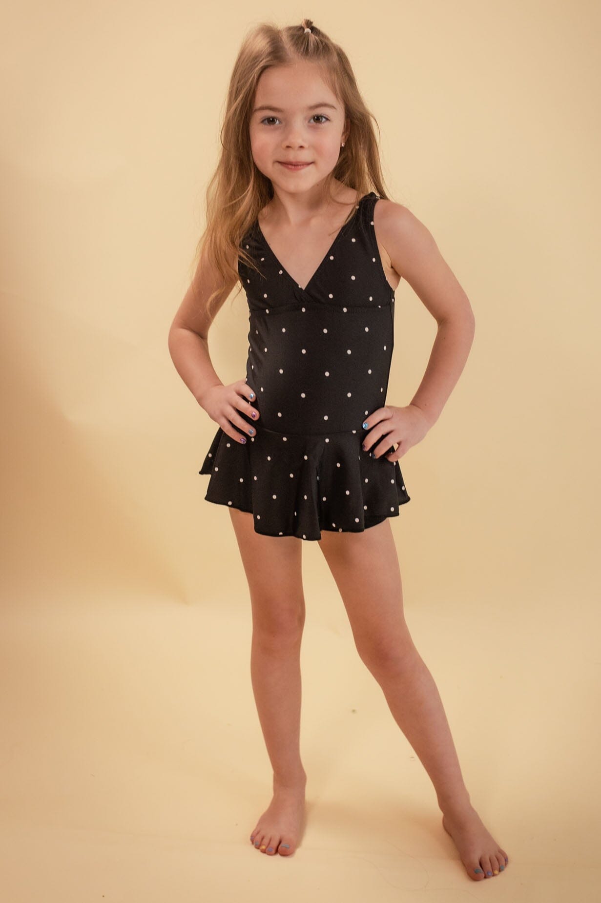 Little Polka Dot Beauty One Piece Modest Dresses vendor-unknown