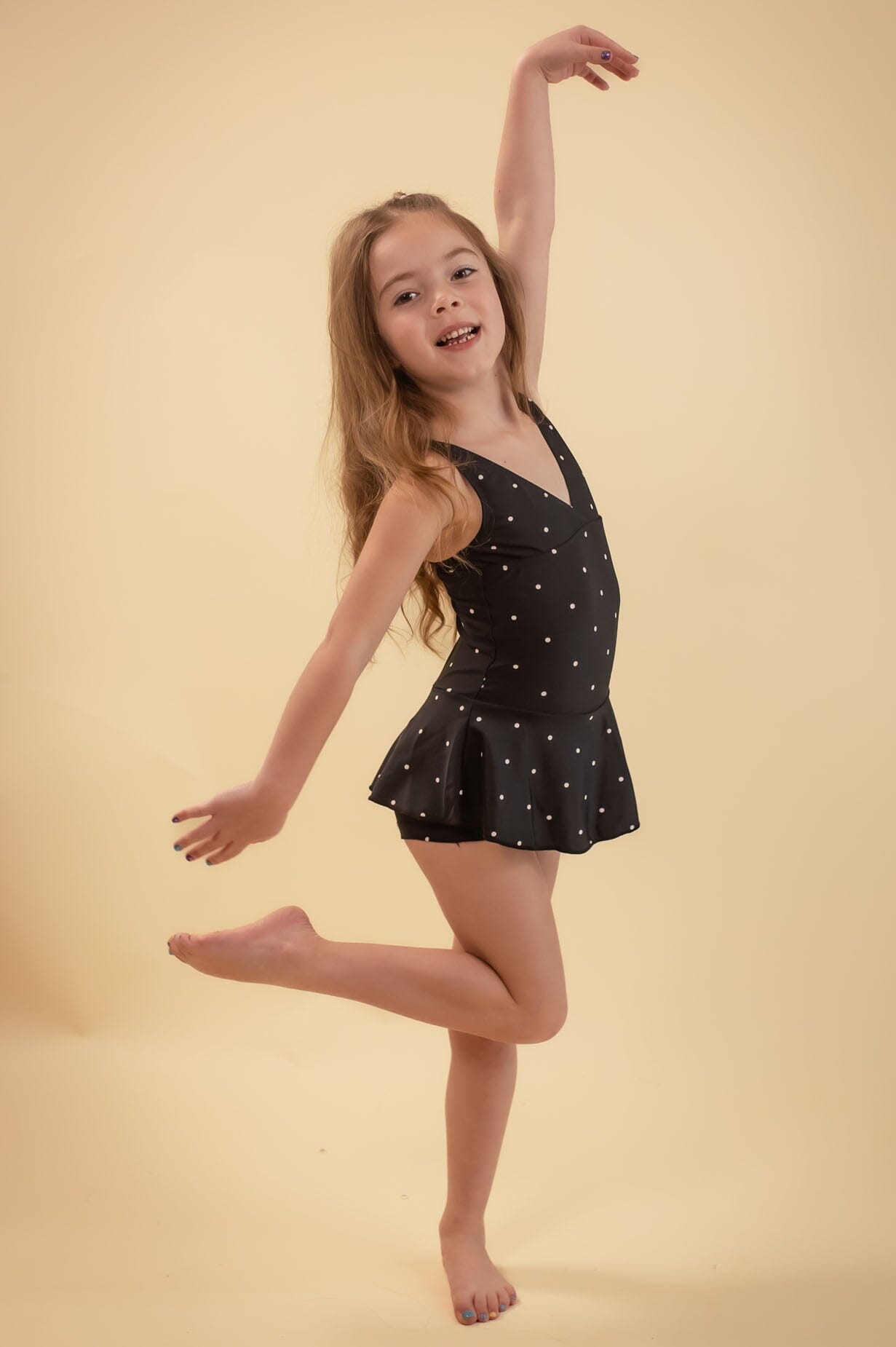 Little Polka Dot Beauty One Piece Modest Dresses vendor-unknown