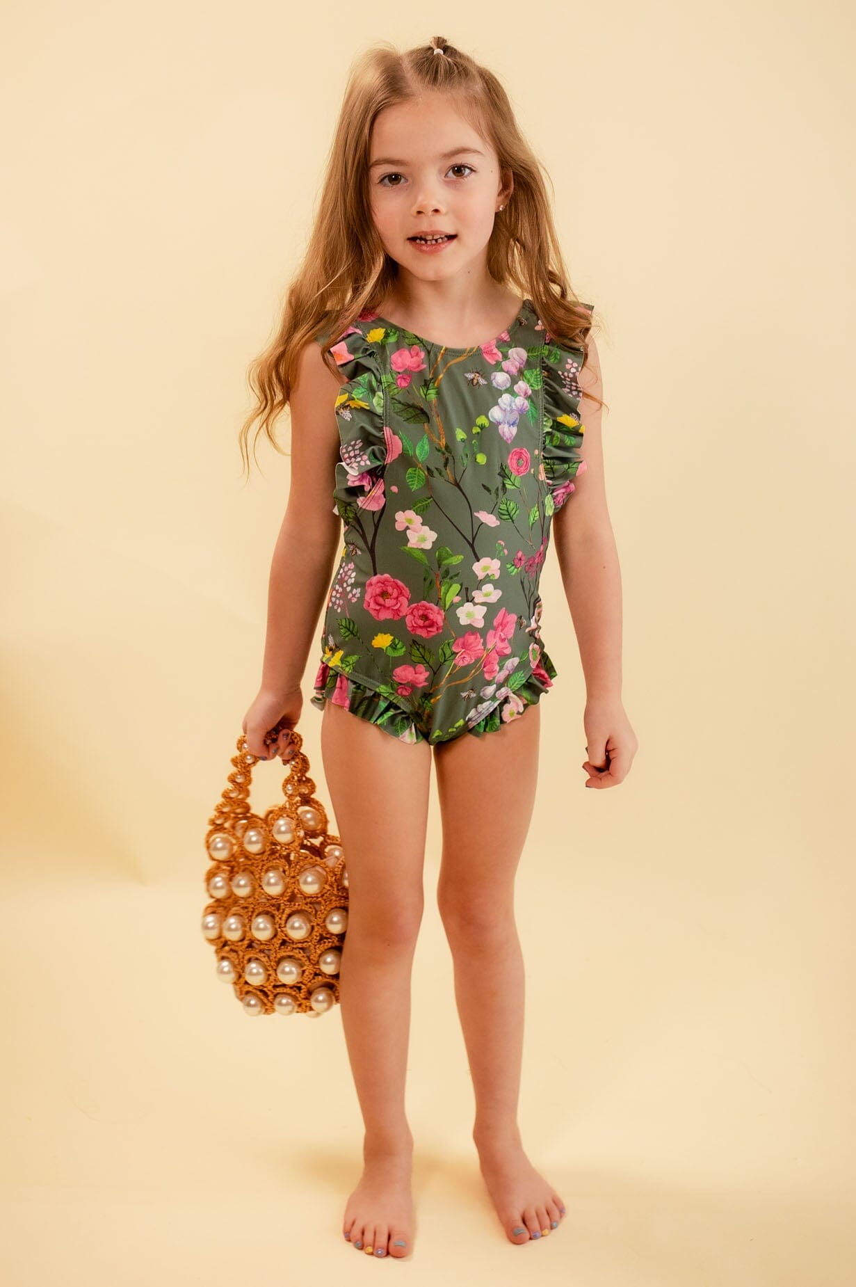 Little Cherry Blossom Forest One Piece Modest Dresses vendor-unknown