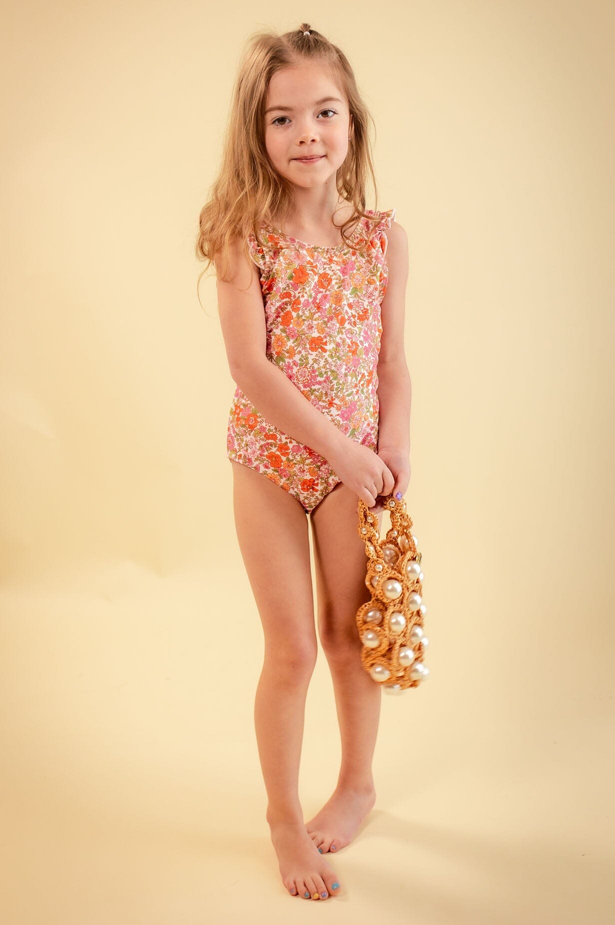 Little Retro Bouquet One Piece Modest Dresses vendor-unknown