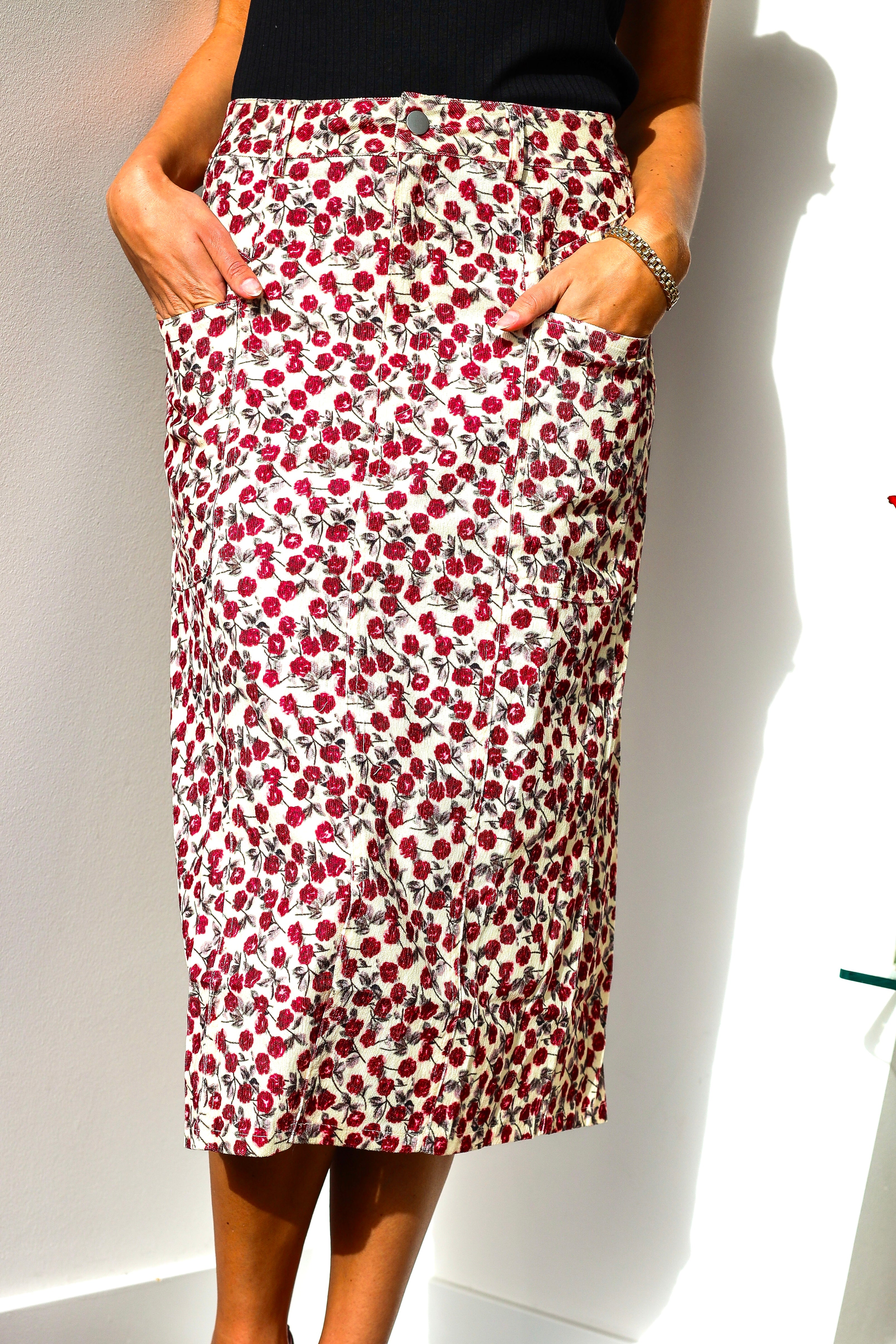 Cheery Love Floral Skirt