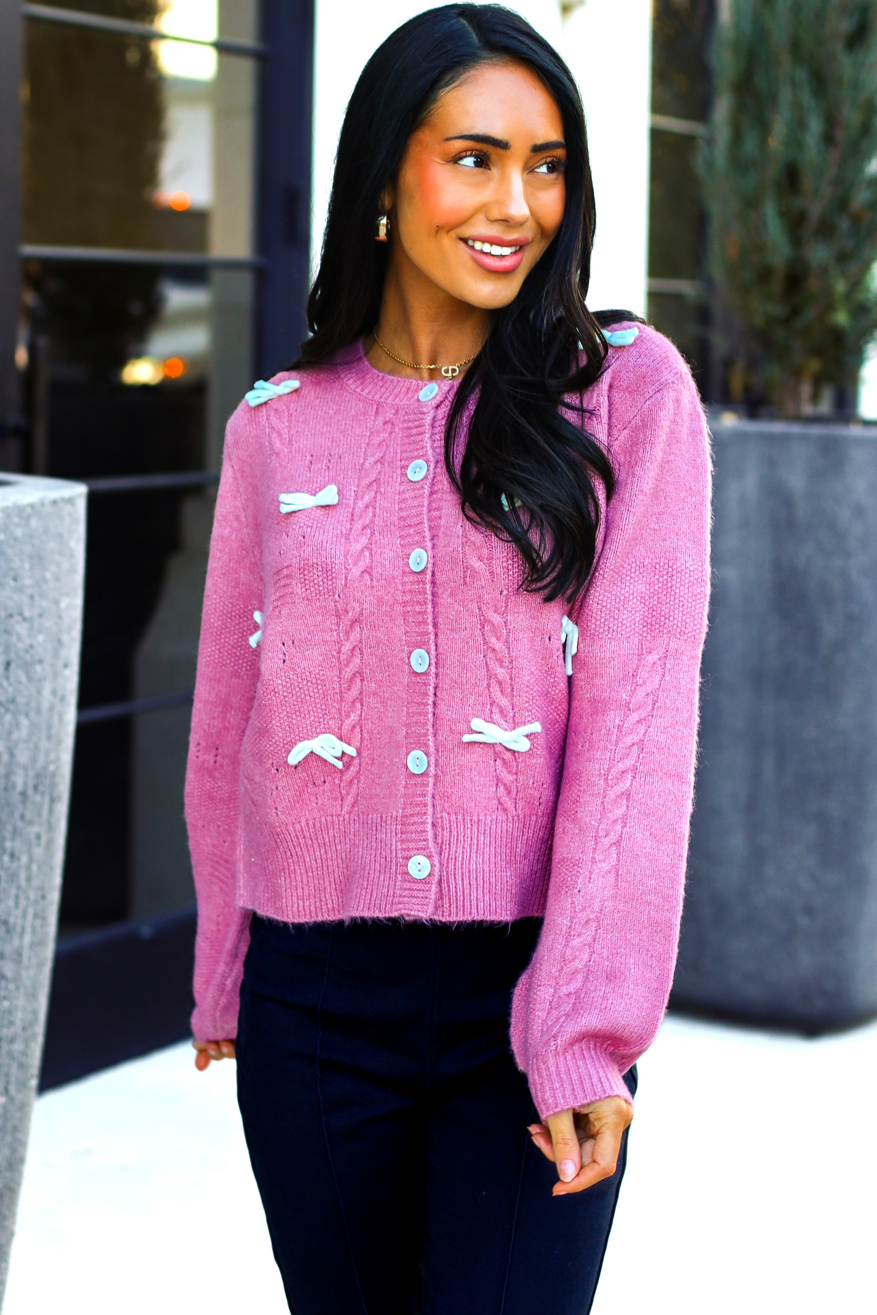 Daring Love Button Front Sweater