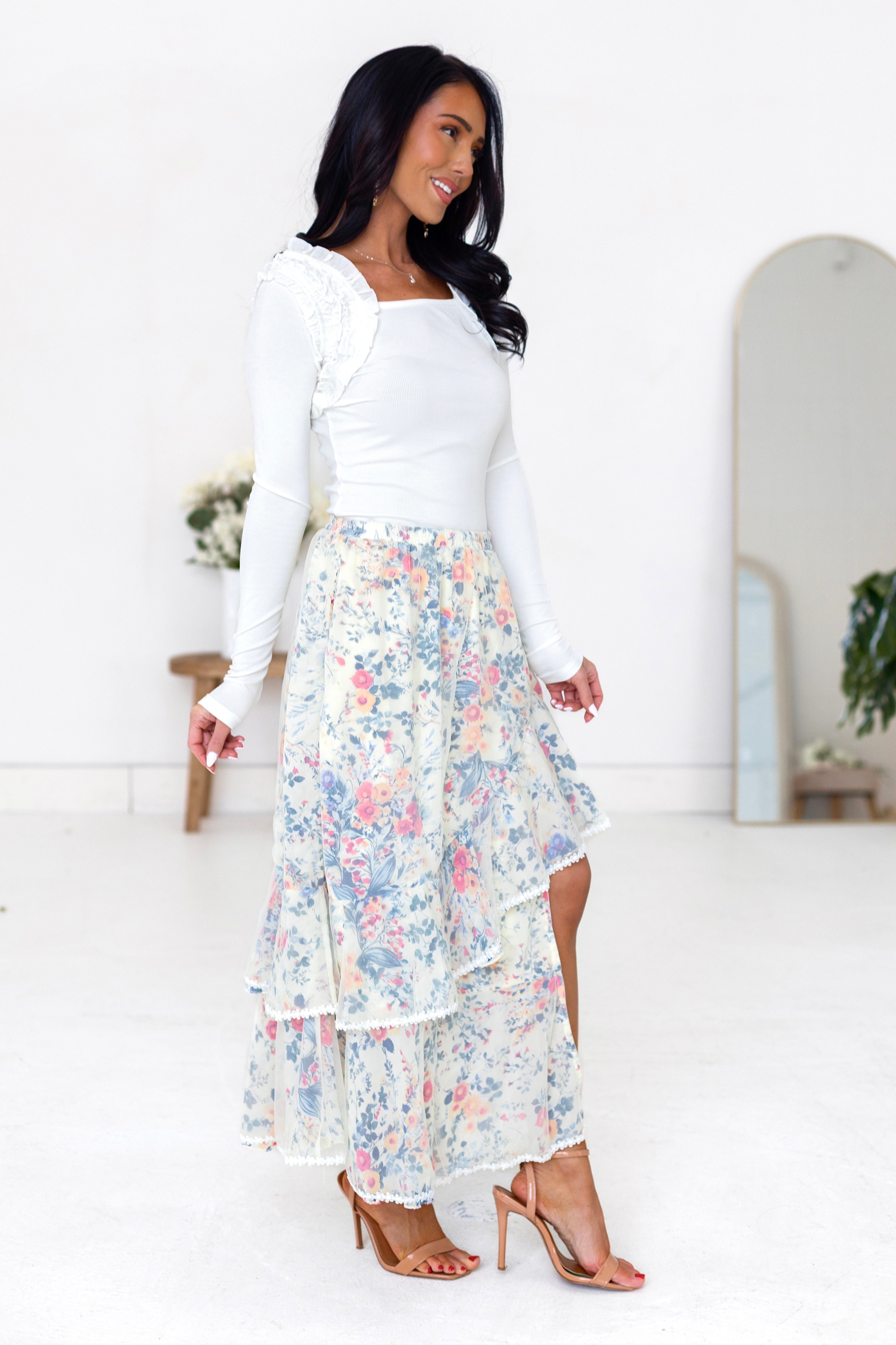 Expression Of Love Ruffle Skirt