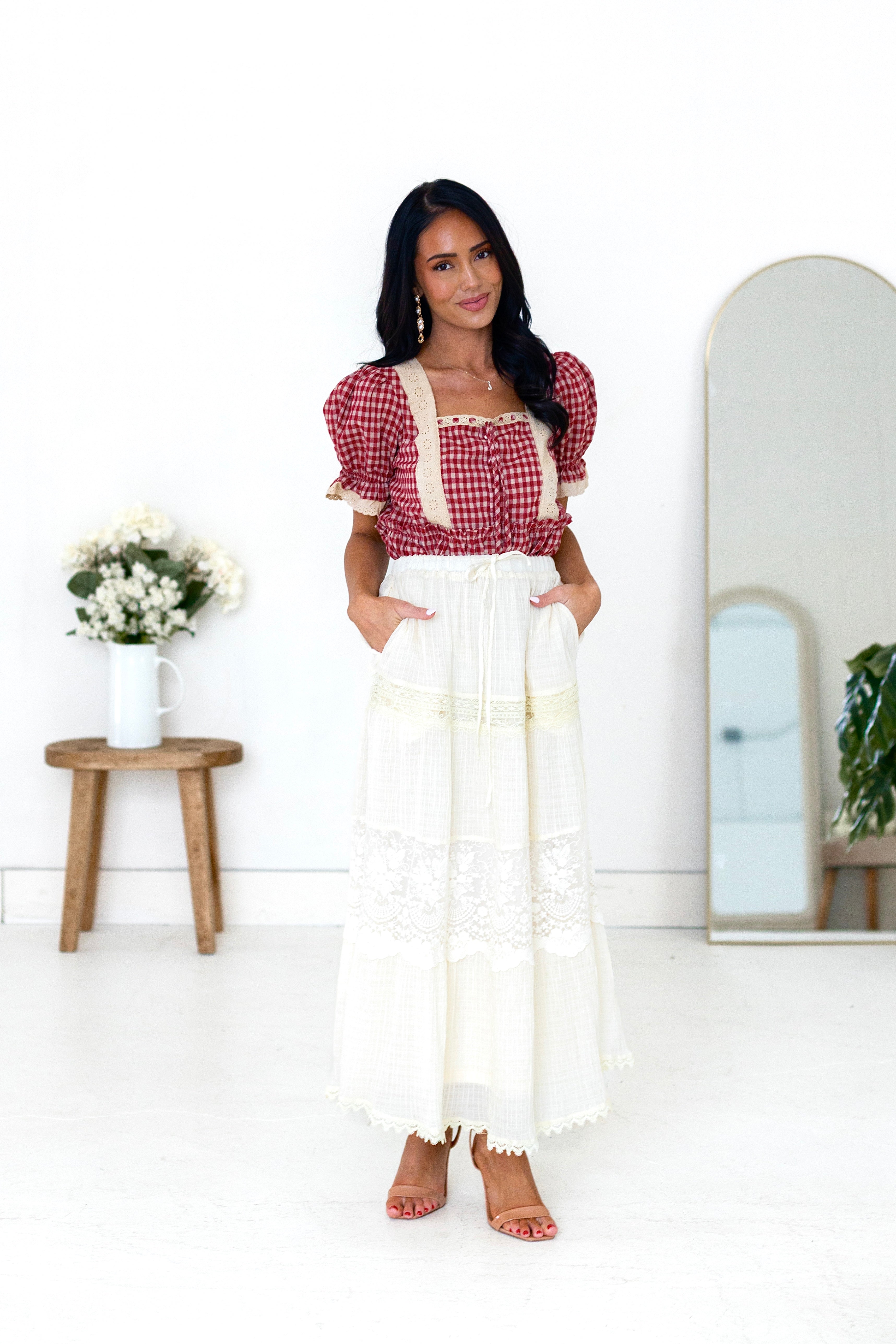 Layered In Lace Maxi Skirt