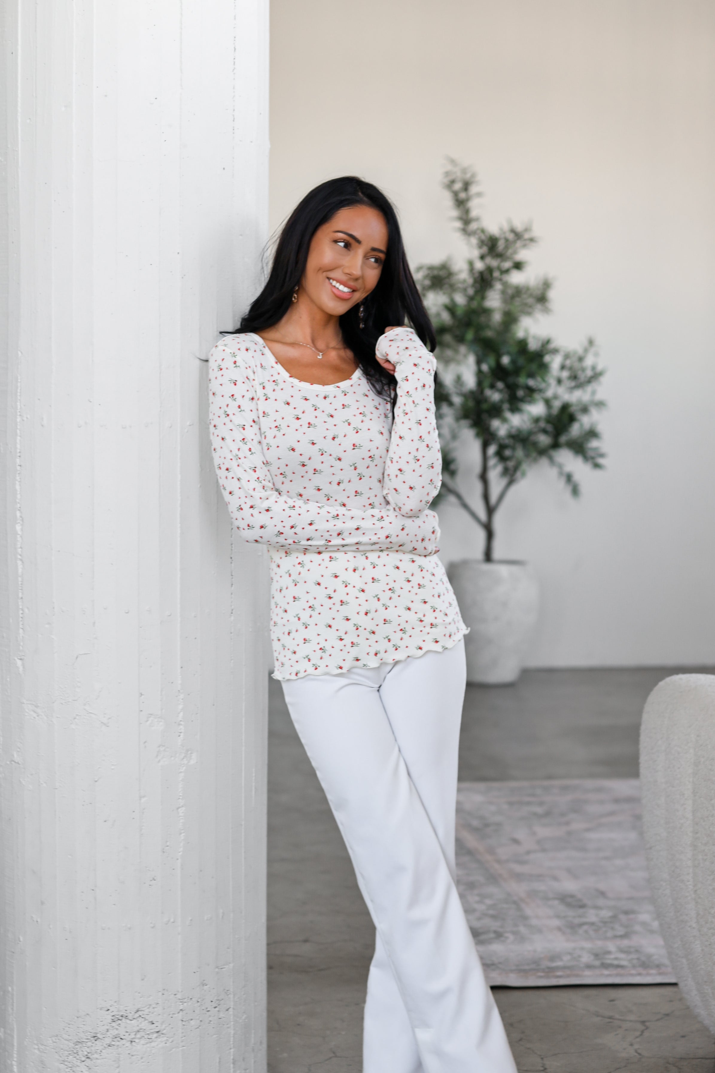 Hopeful Love Ribbed Top