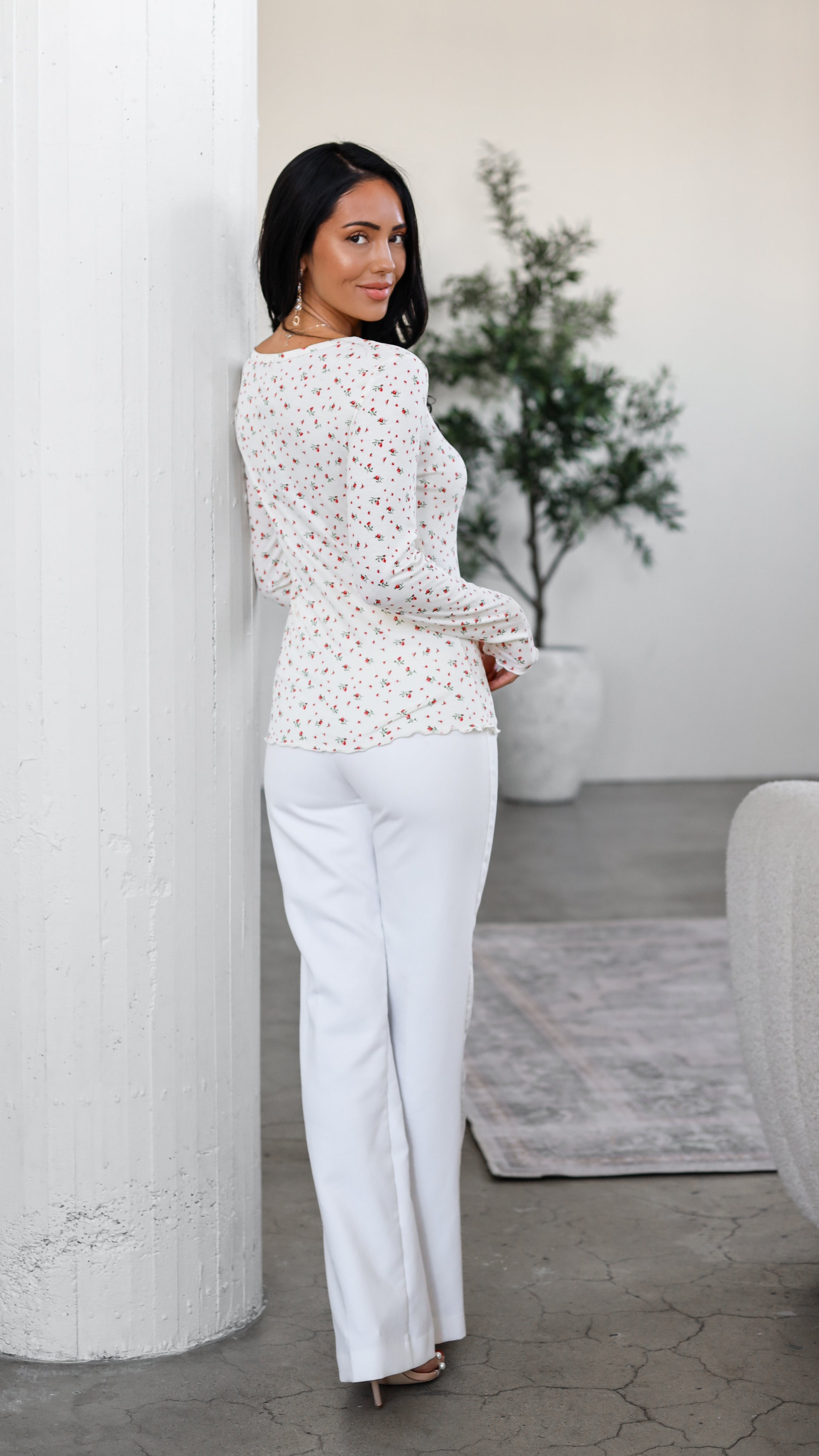 Hopeful Love Ribbed Top