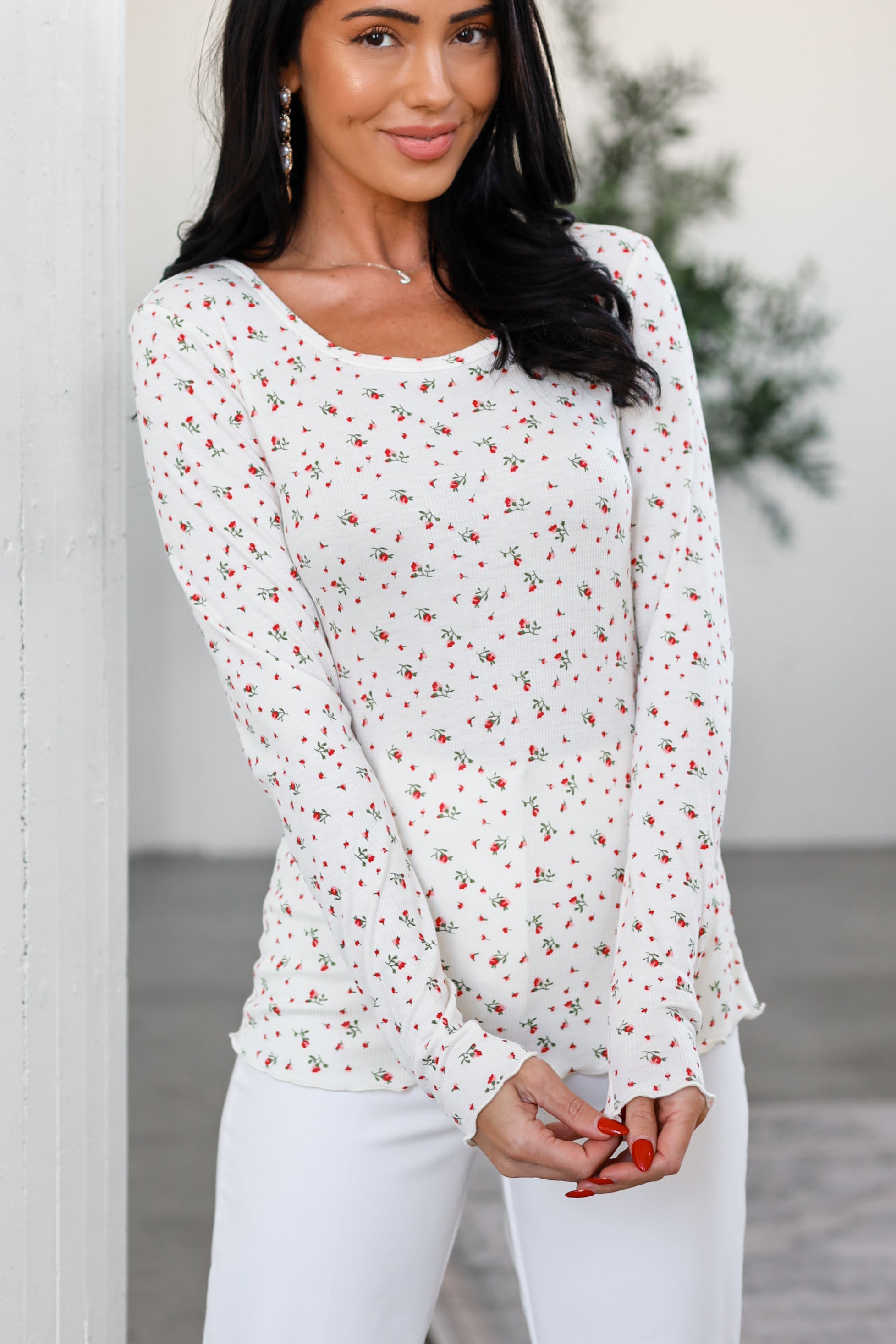 Hopeful Love Ribbed Top