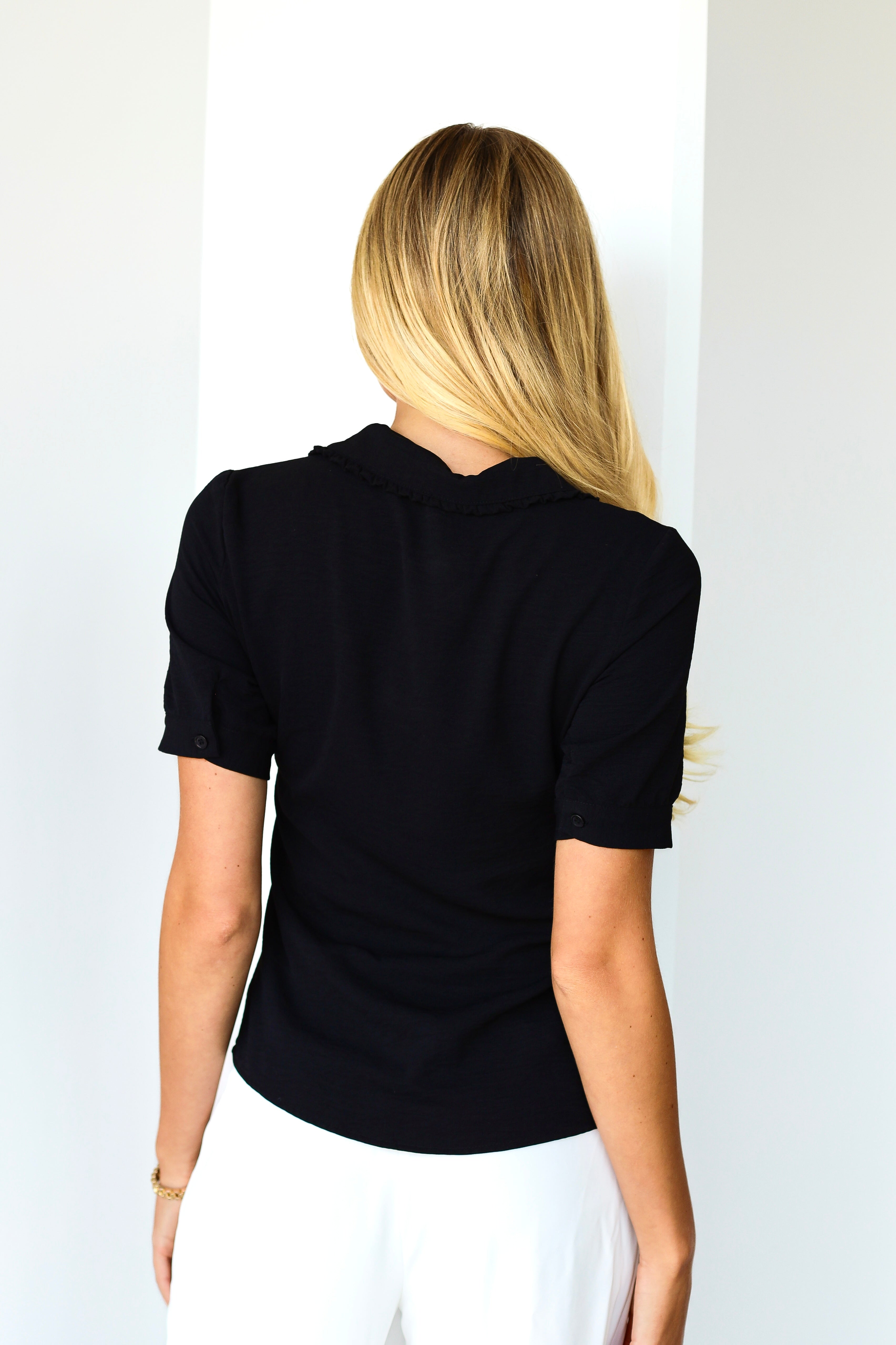 Ruffle Collared Blouse