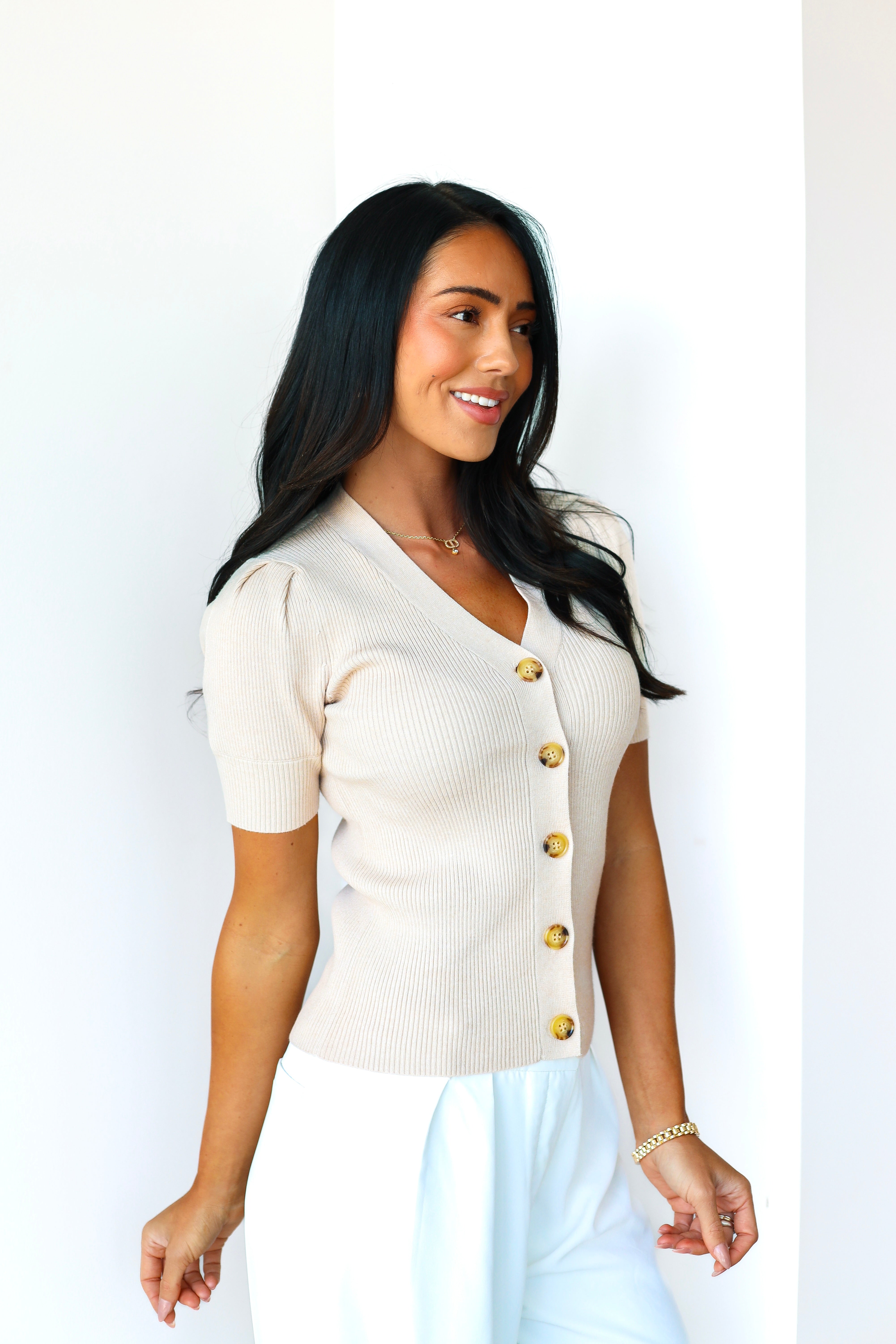 She's A Charmer Button Front Cardi