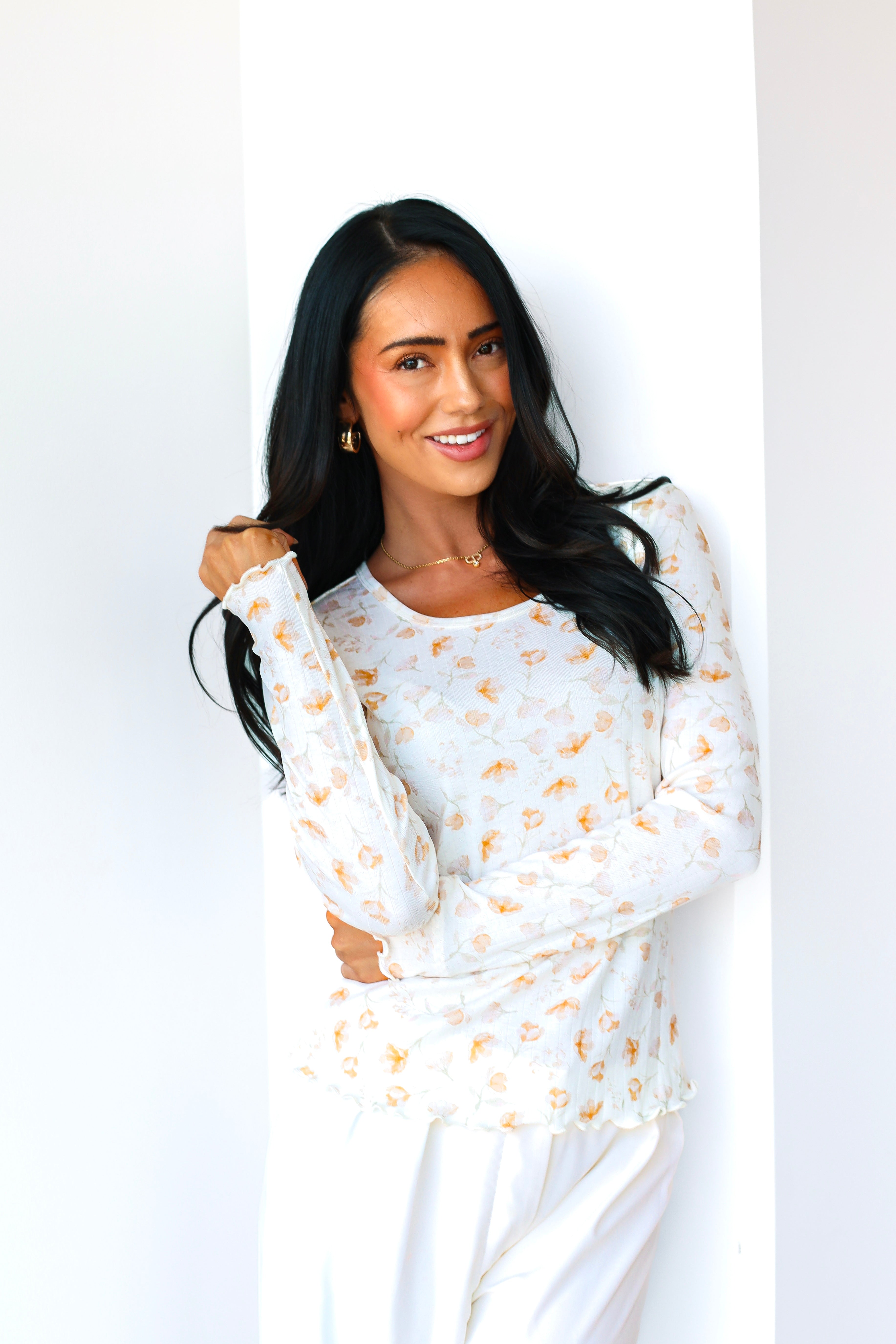 Hopeful Love Ribbed Top