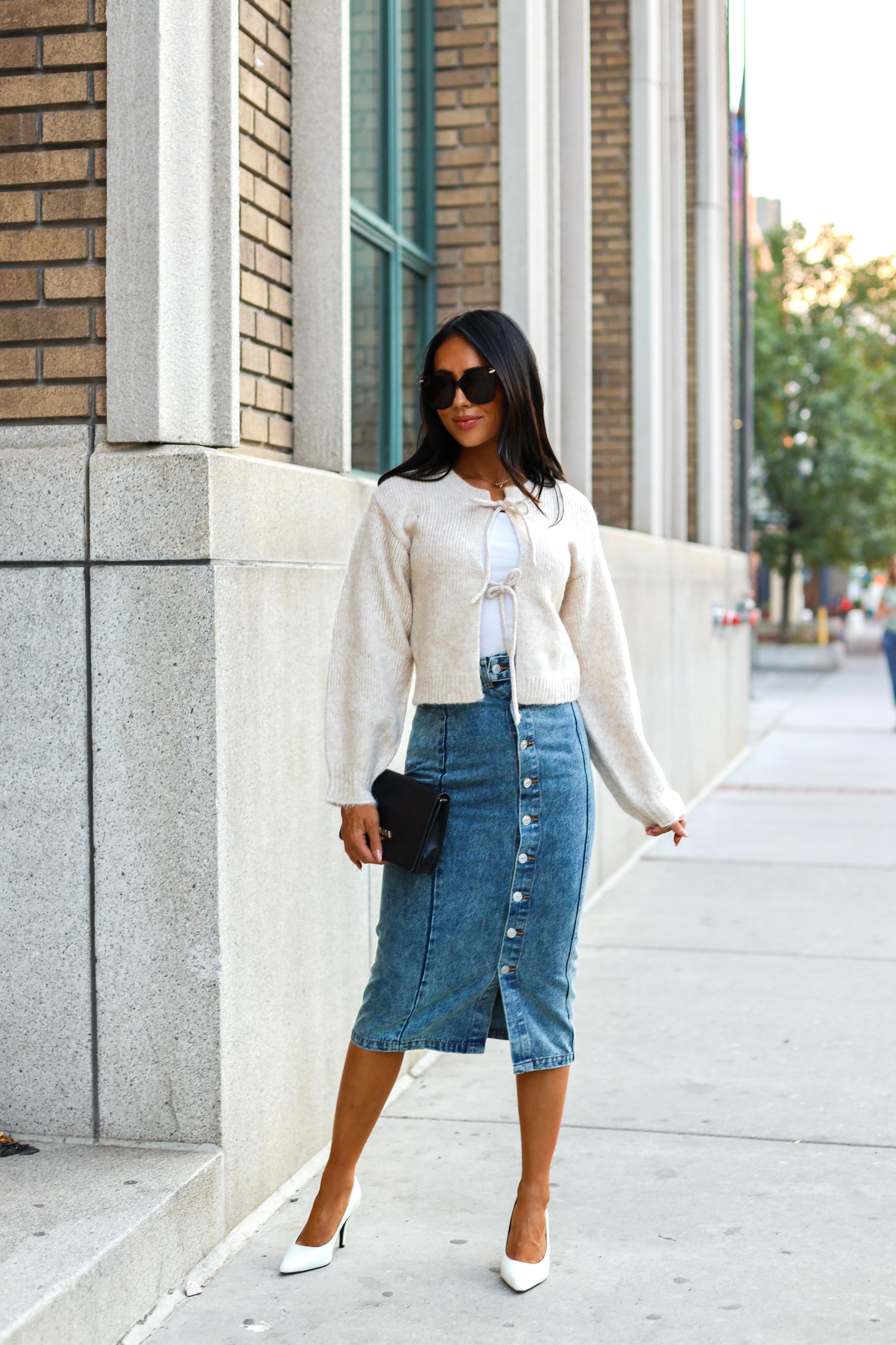 Always Looking Ahead Denim Skirt