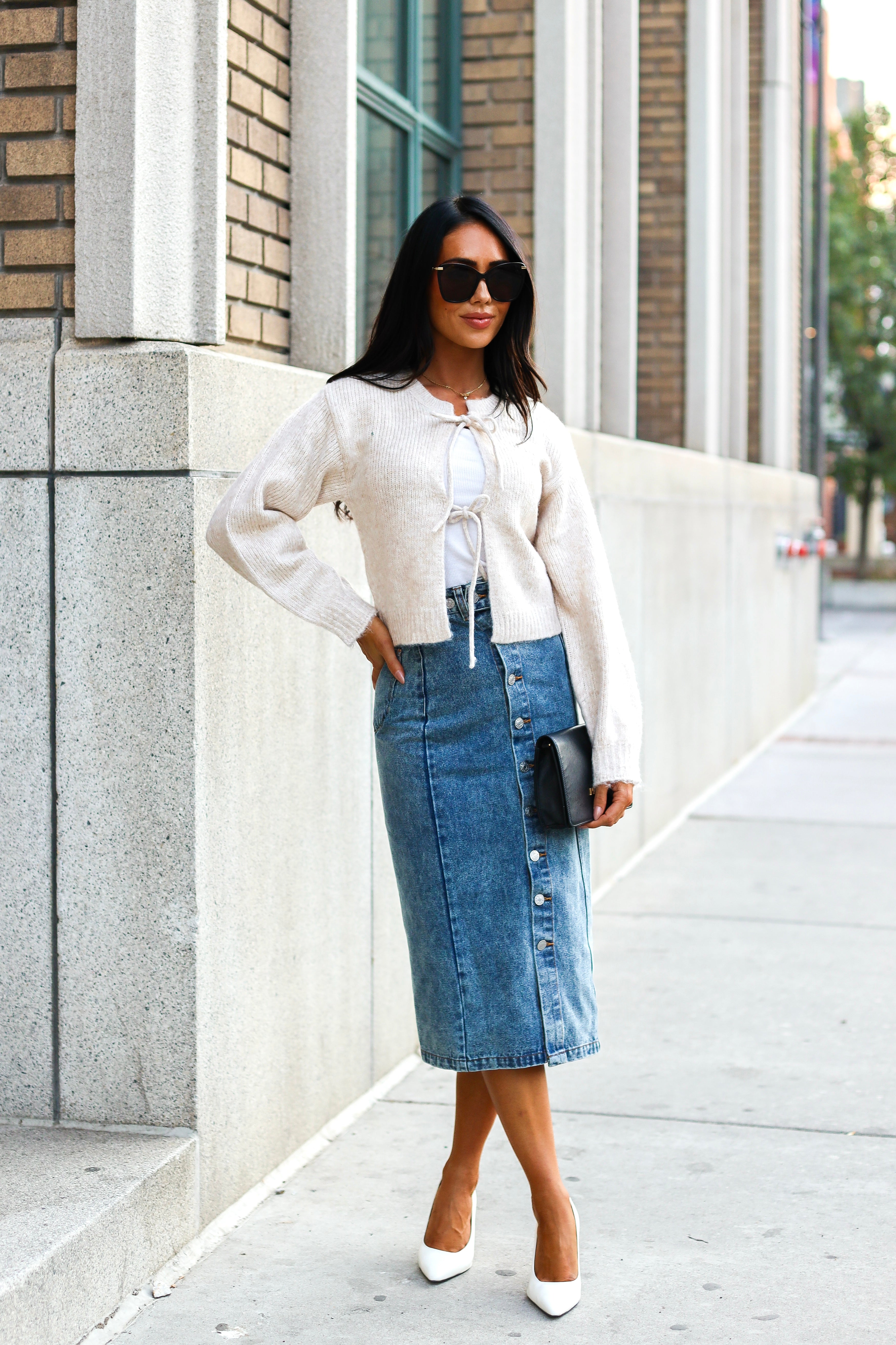 Always Looking Ahead Denim Skirt