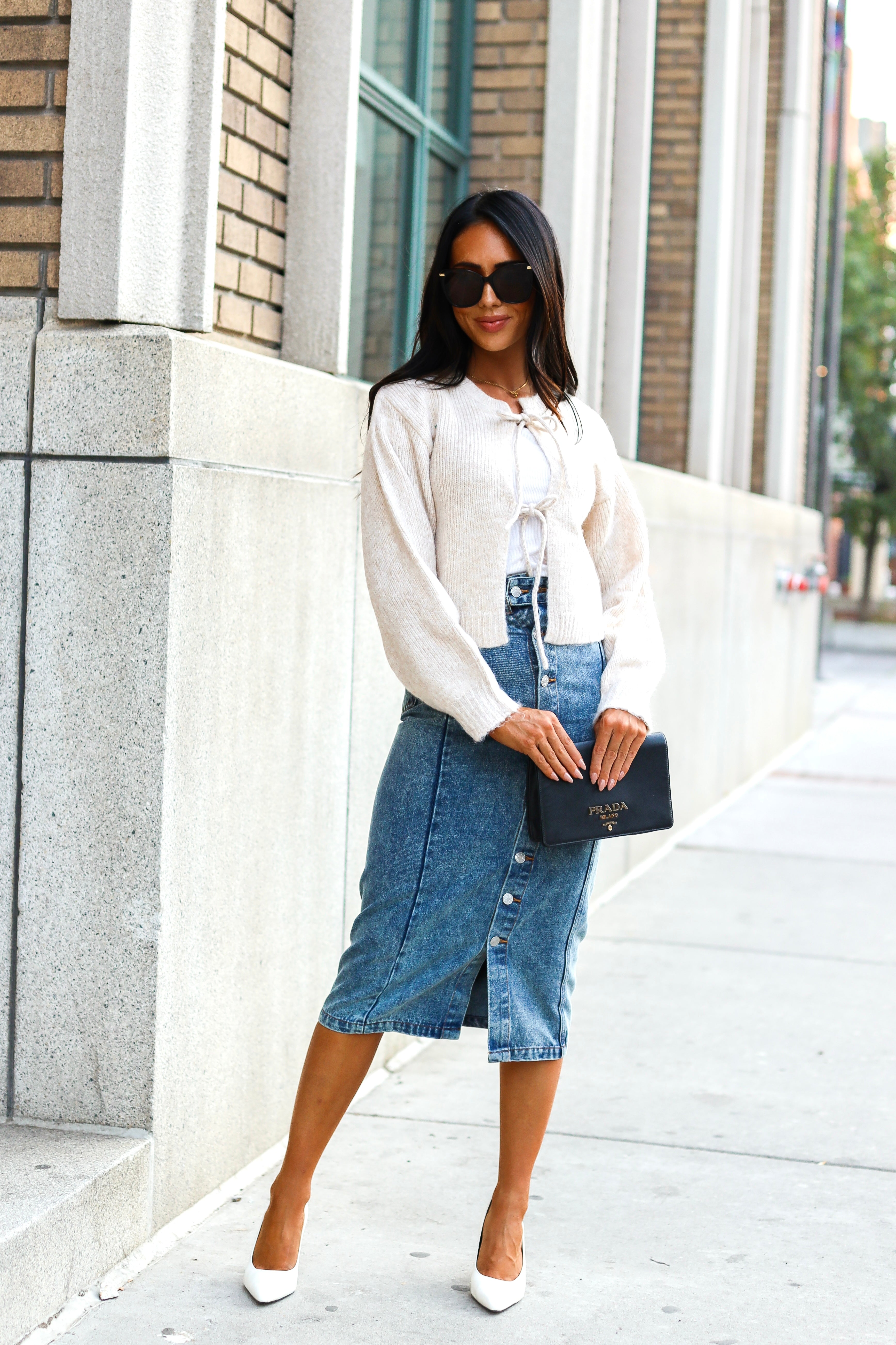 Always Looking Ahead Denim Skirt