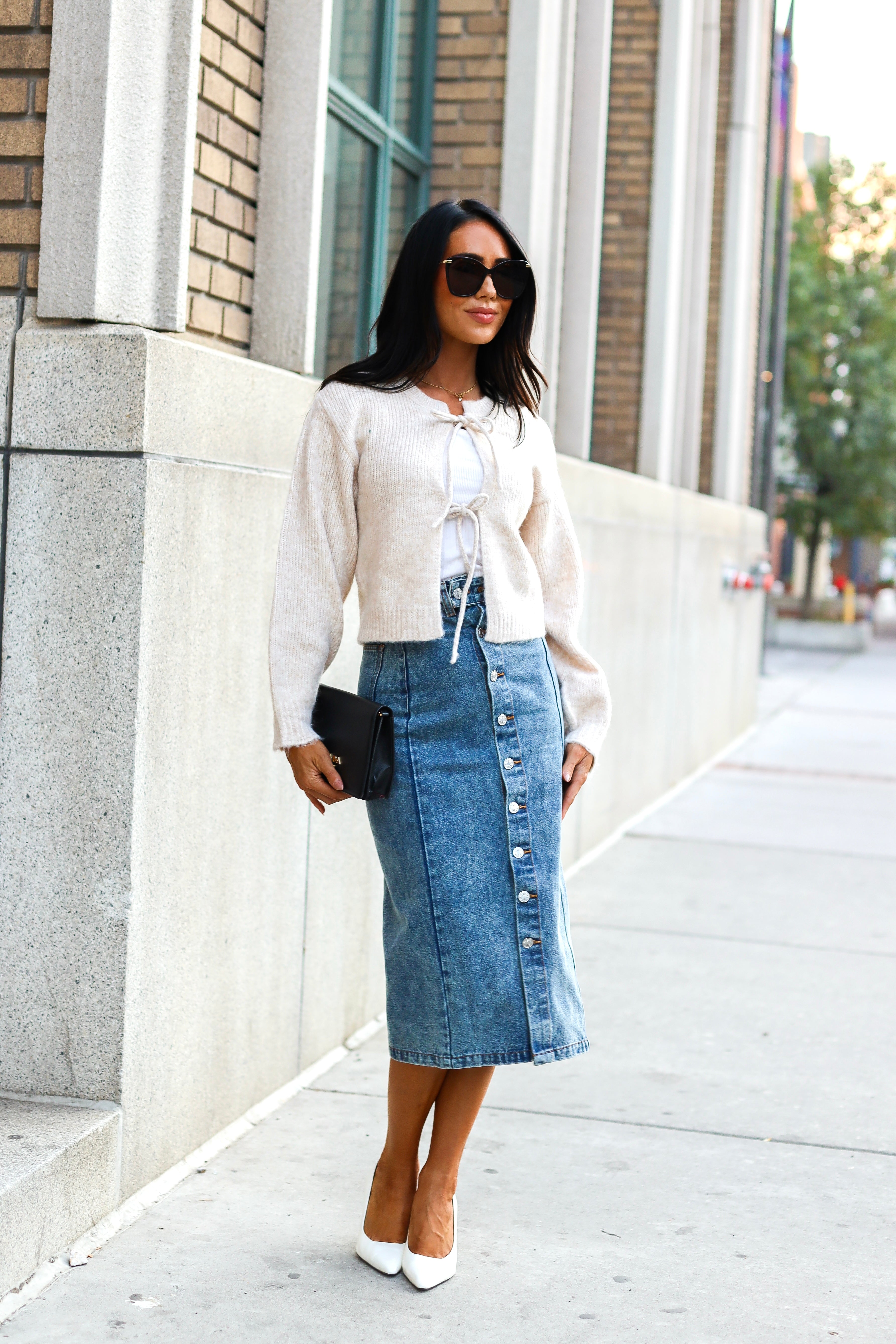 Always Looking Ahead Denim Skirt