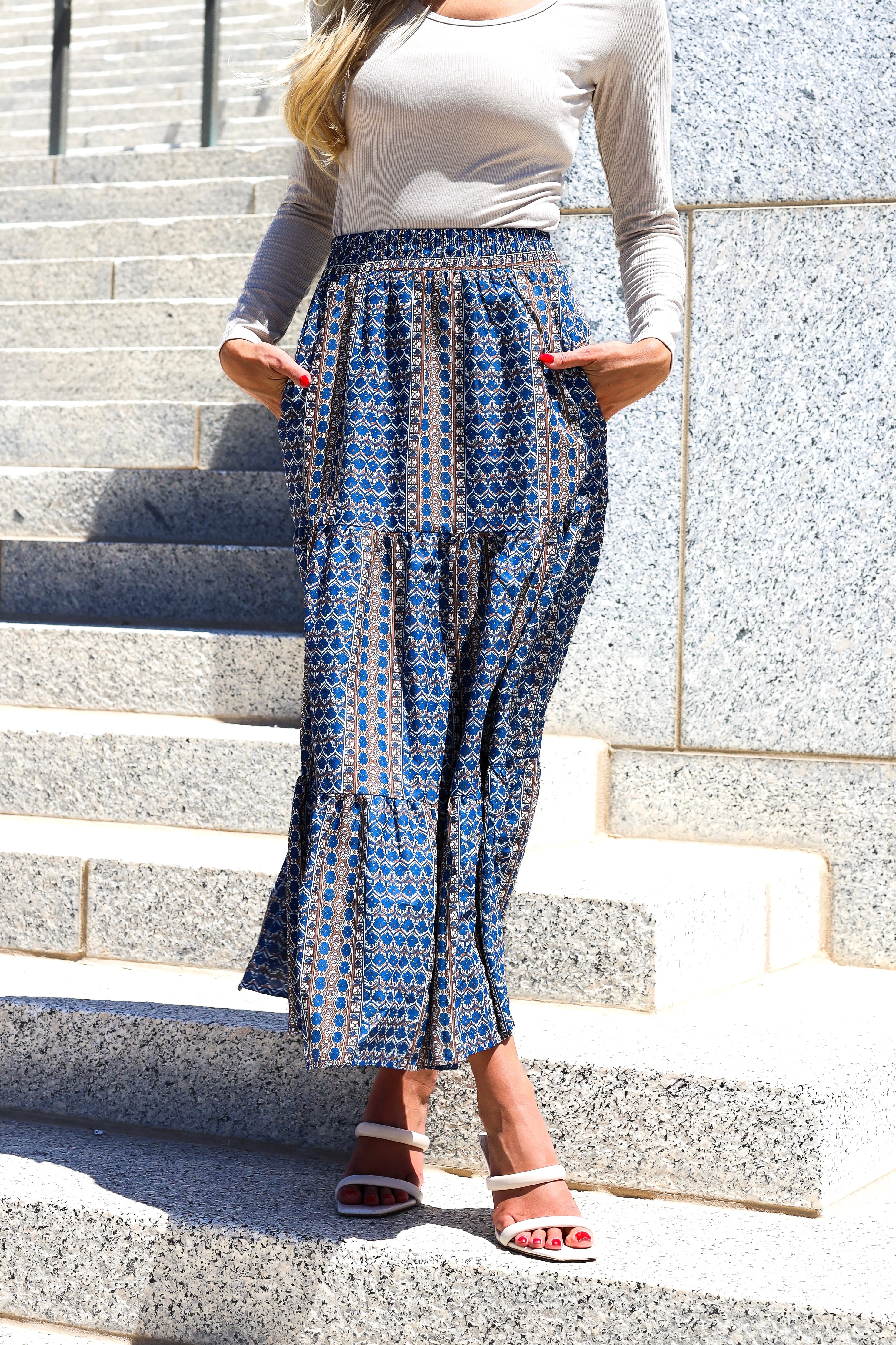 First Impressions Tiered Skirt