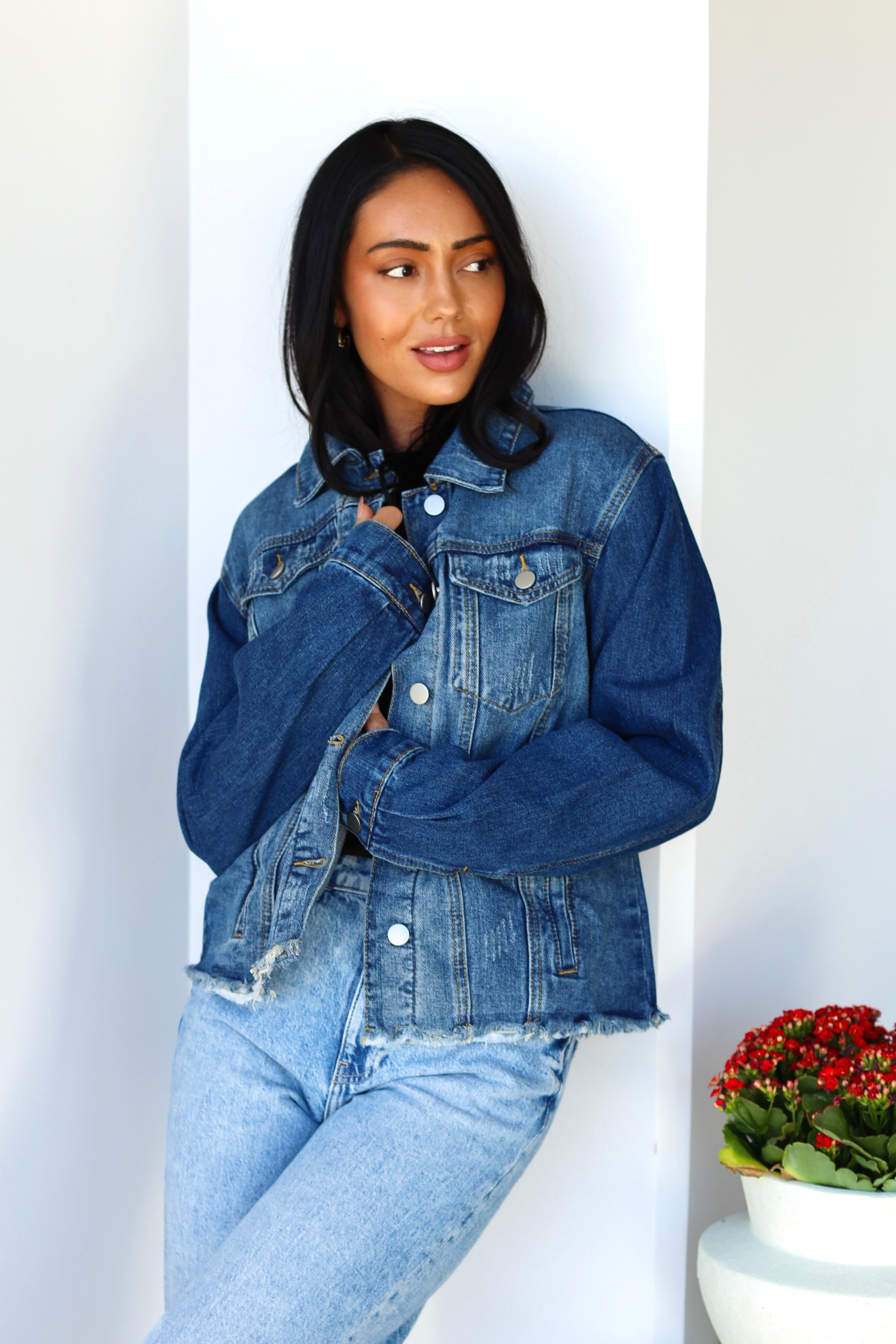 Distressed Denim Jacket