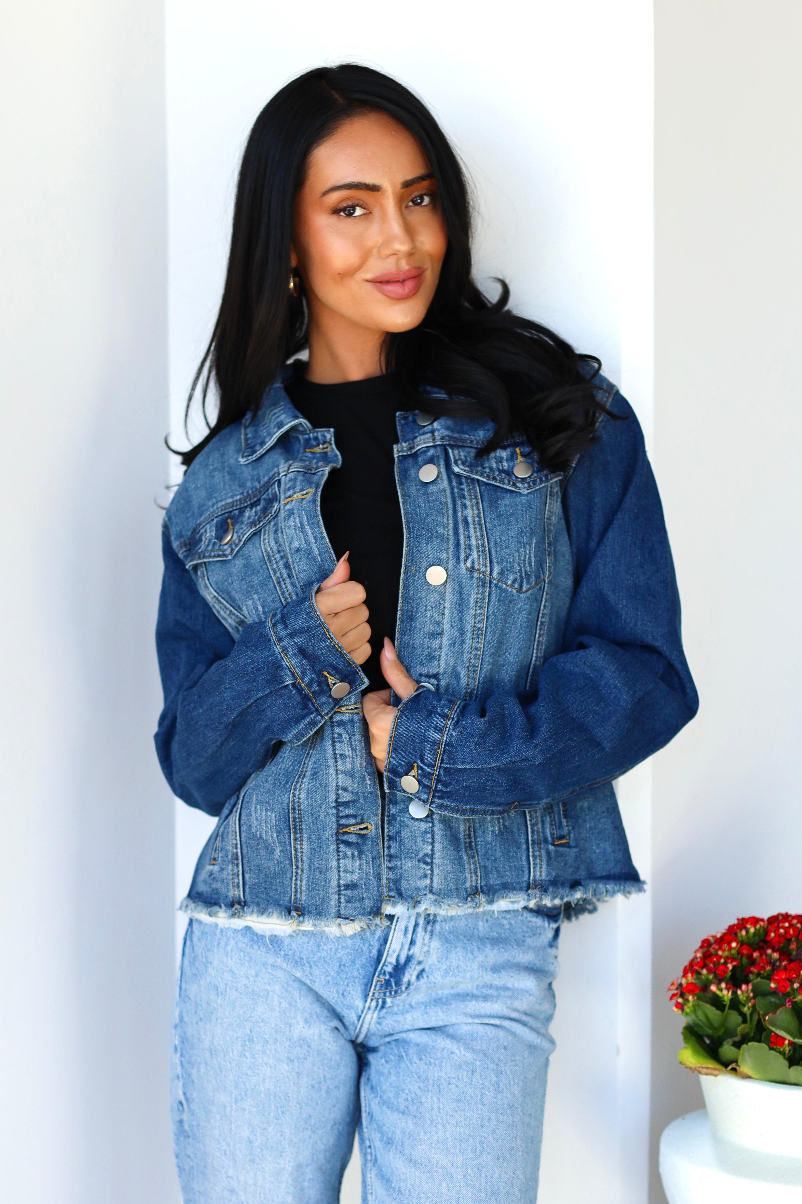 Distressed Denim Jacket