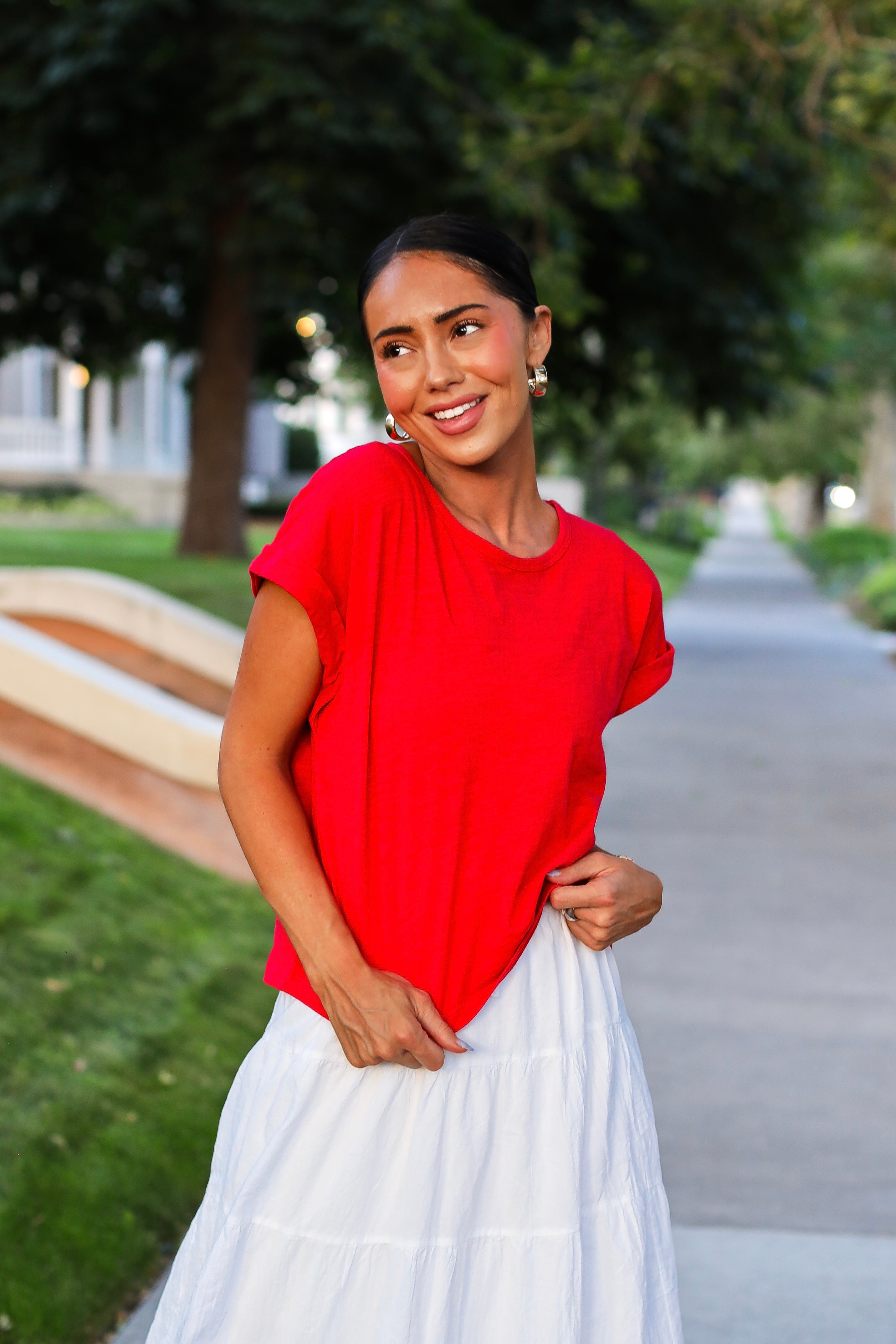 Blue Skies Await Slub Tee
