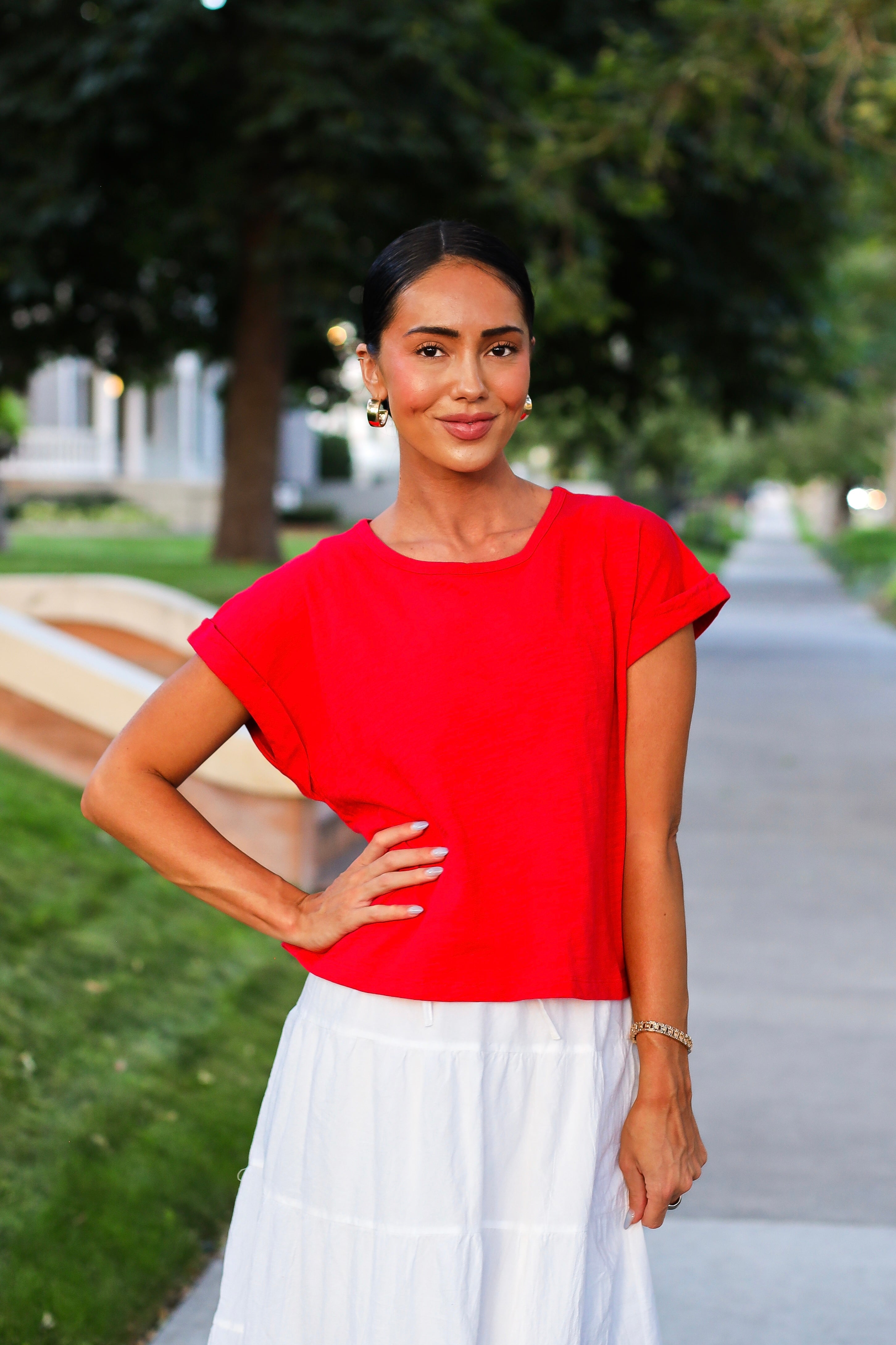 Blue Skies Await Slub Tee