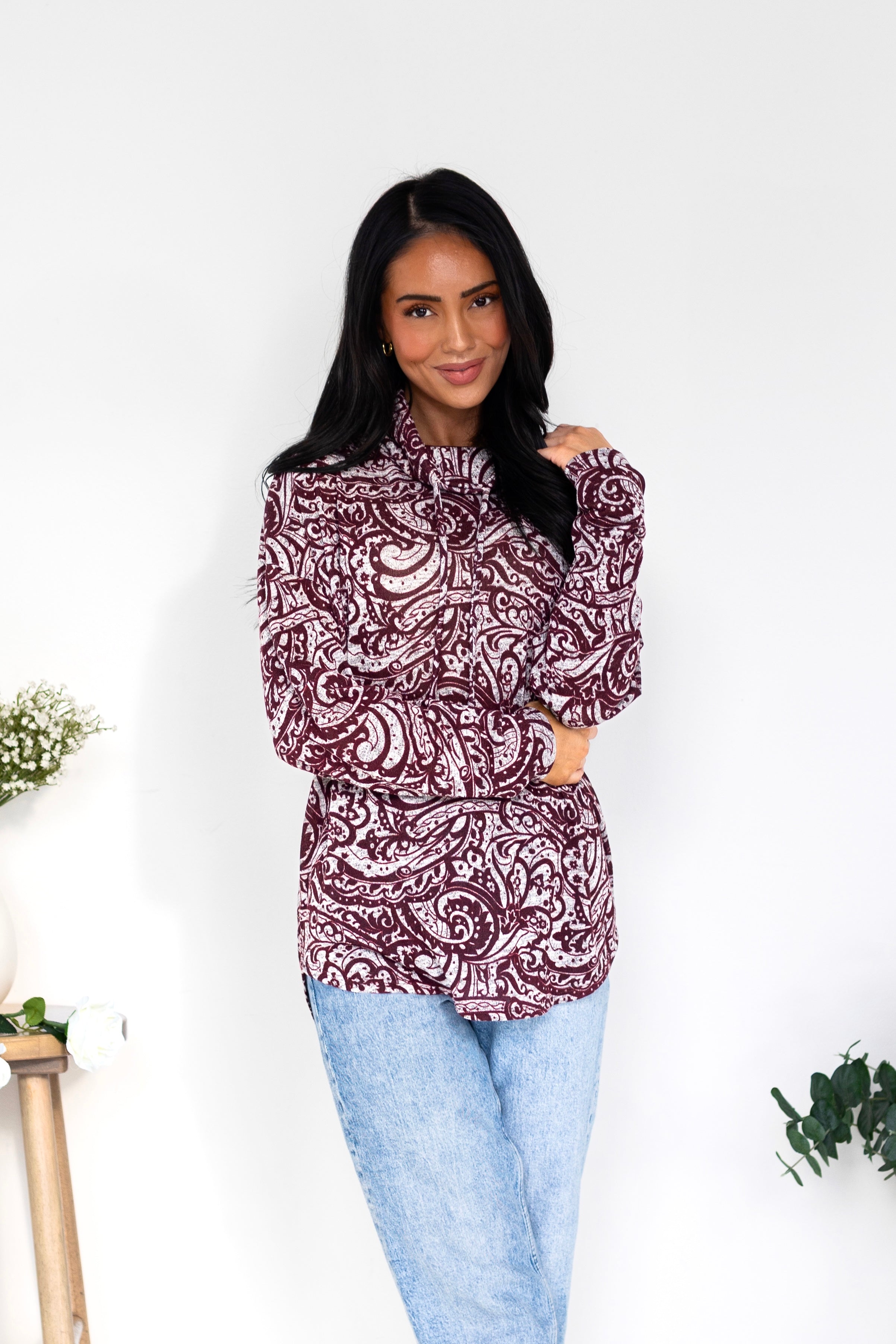 Making Matches Cowl Neck Top