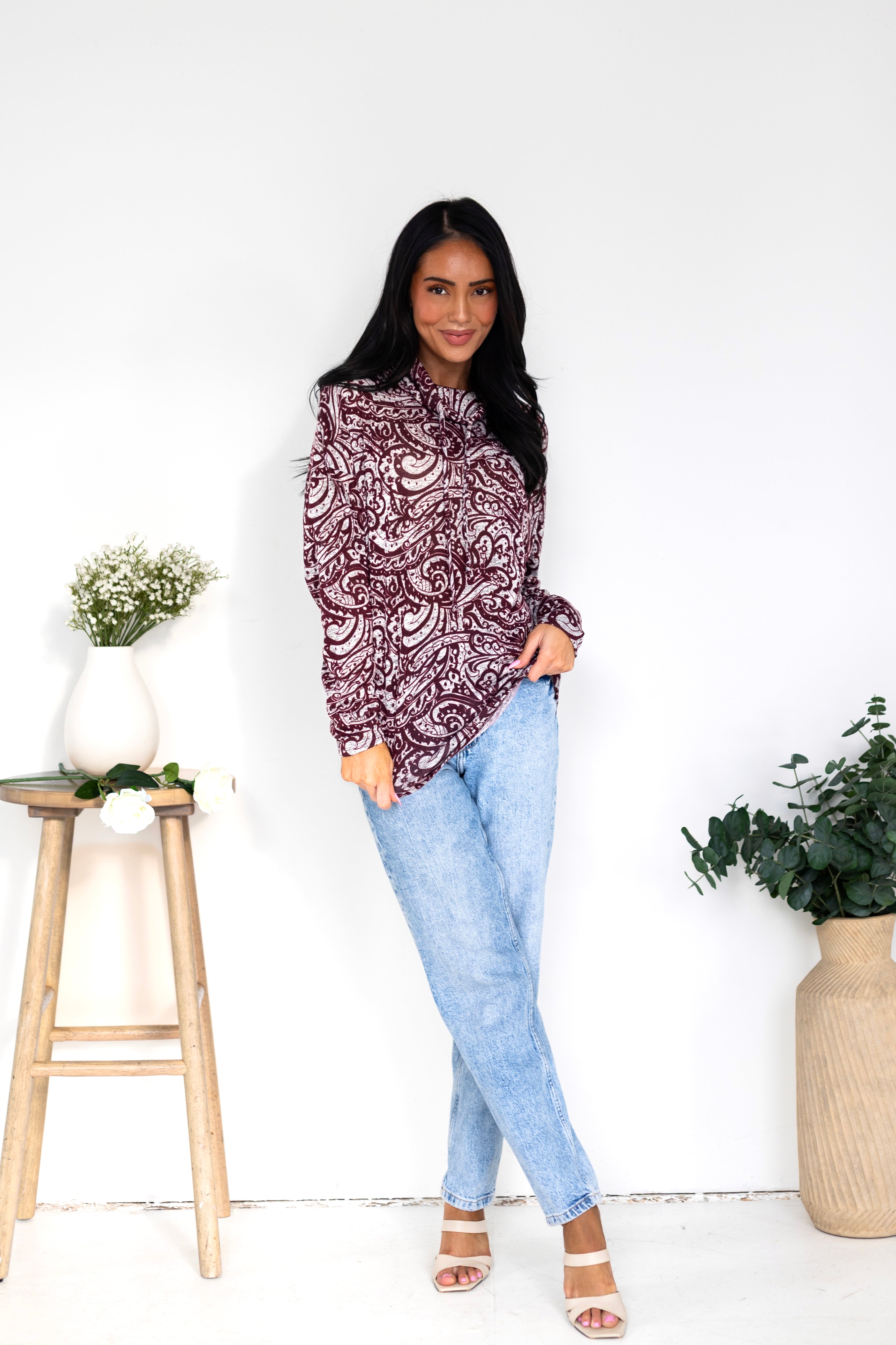 Making Matches Cowl Neck Top